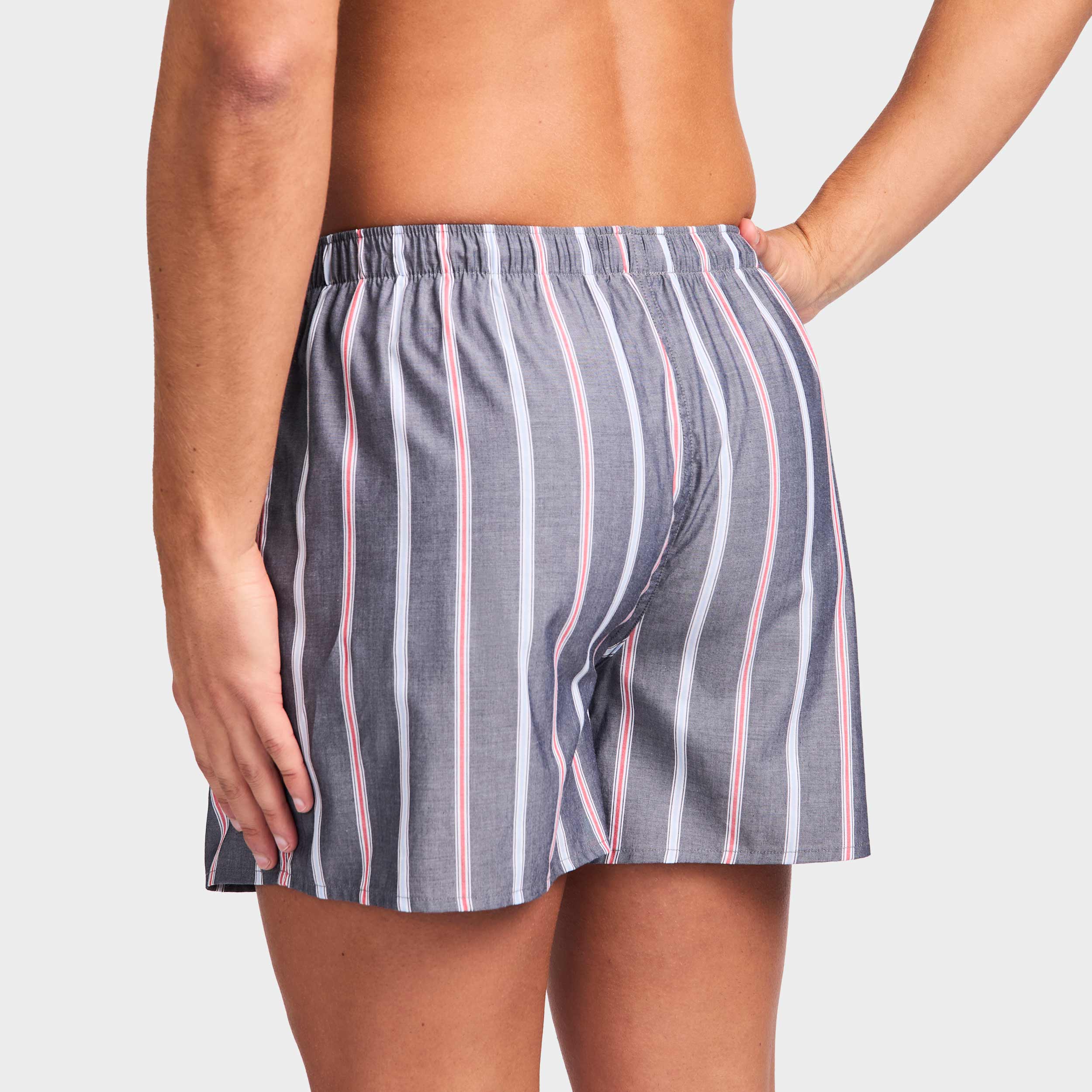 Mitchdowd Men’s Patriot Stripe Cotton Boxer Shorts 3 Pack
