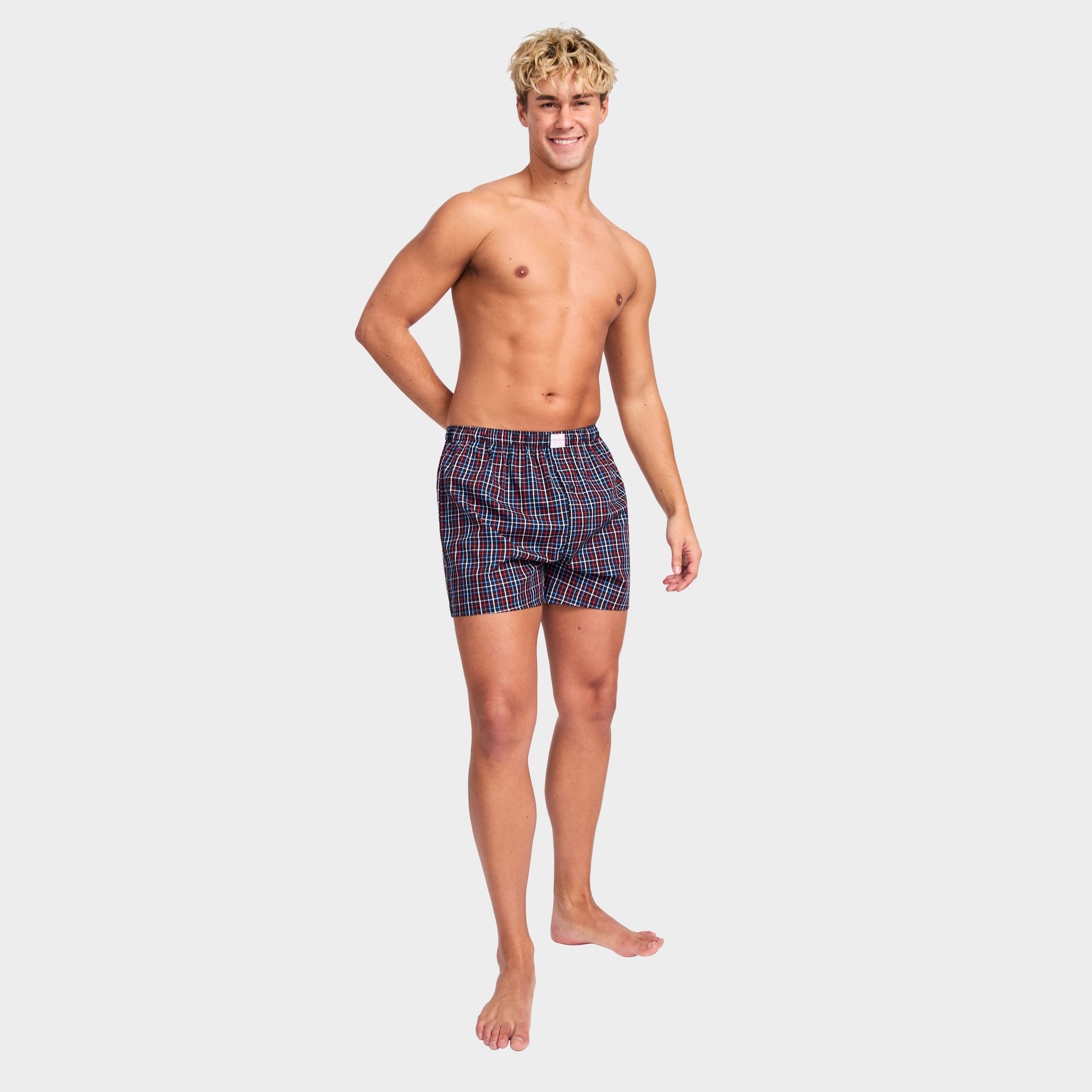 Mitchdowd Men’s Patriot Stripe Cotton Boxer Shorts 3 Pack