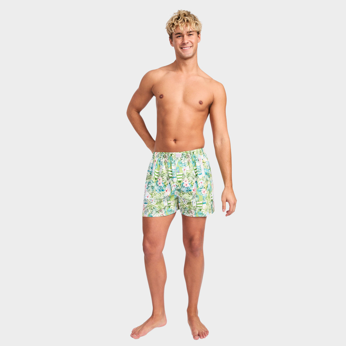 Mitchdowd Men's Lanai Cotton Boxer Shorts