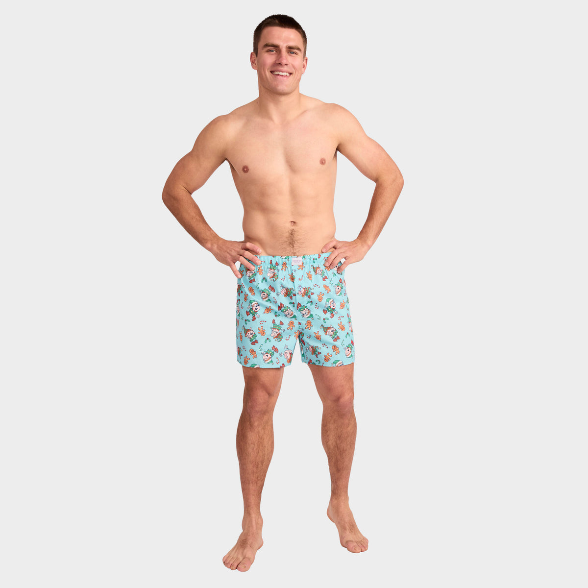Mitchdowd Men's Guilty Elf Cotton Boxer Short