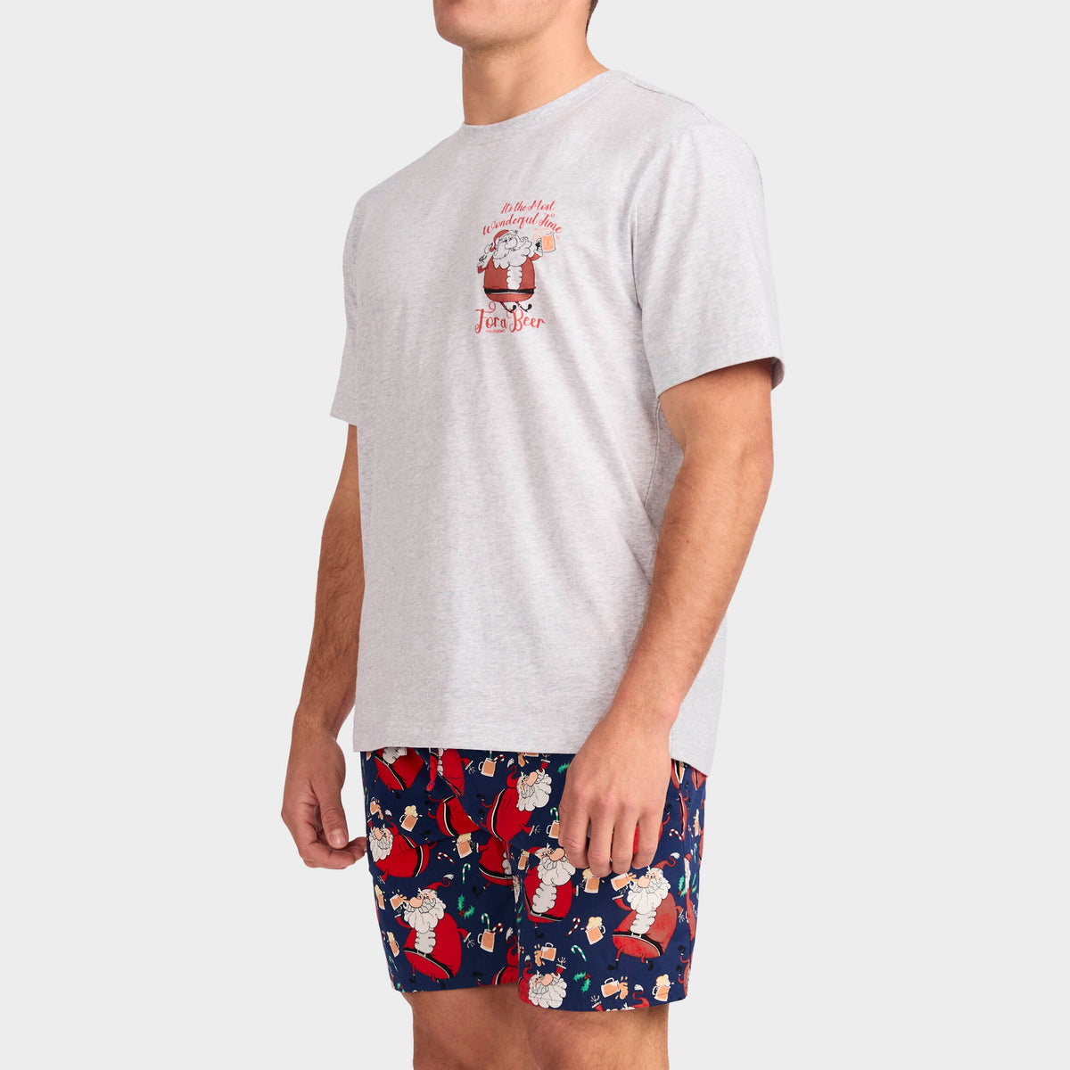 Mitchdowd Men's Soused Santa Cotton Pyjama Set