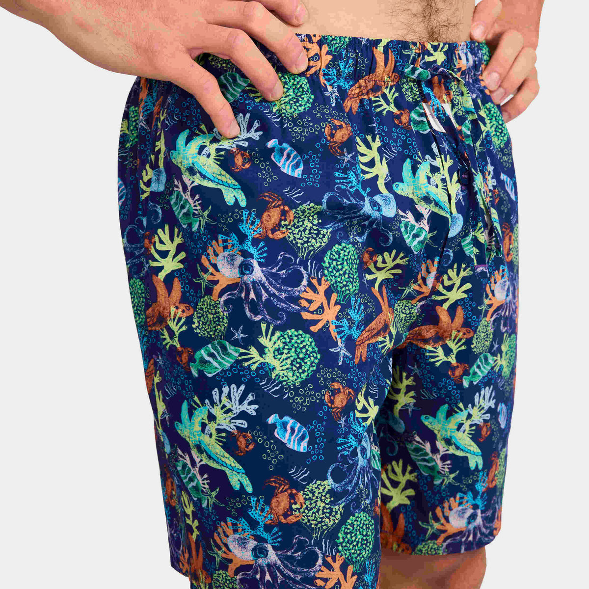 Mitchdowd Men's Coral Garden Bamboo Sleep Shorts