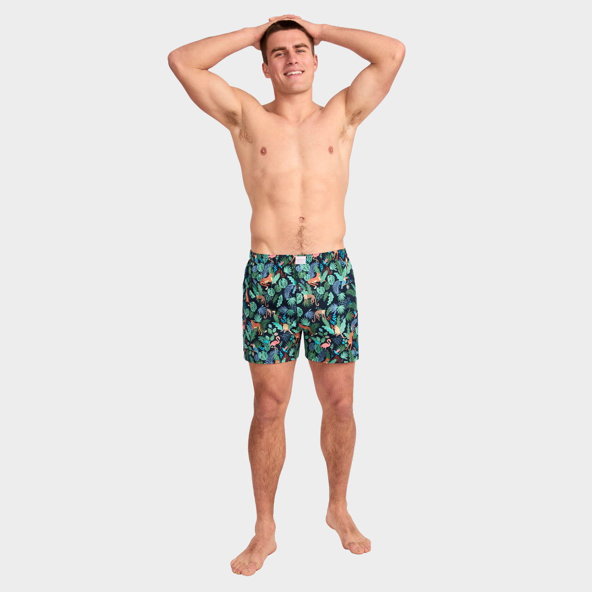 Mitchdowd Men's Jungle Juice Cotton Boxer Shorts 3 Pack