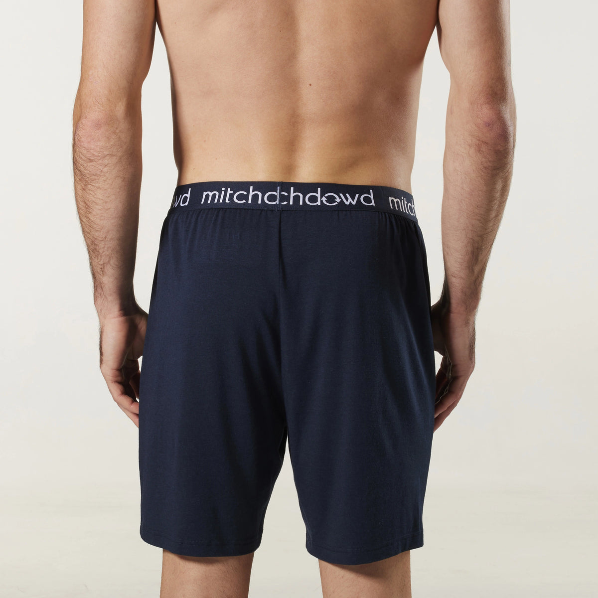 Mens Bamboo Sleep Shorts Navy Knit Shop Online Today! Mitch Dowd