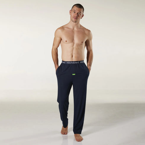 Men's Soft Bamboo Knit Sleep Pants - Navy