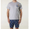 Men's The Dog Father Cotton Knit Pyjama Set - Grey Marle