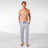 Men's Broad Stripe Cotton Sleep Pant - Grey Marle