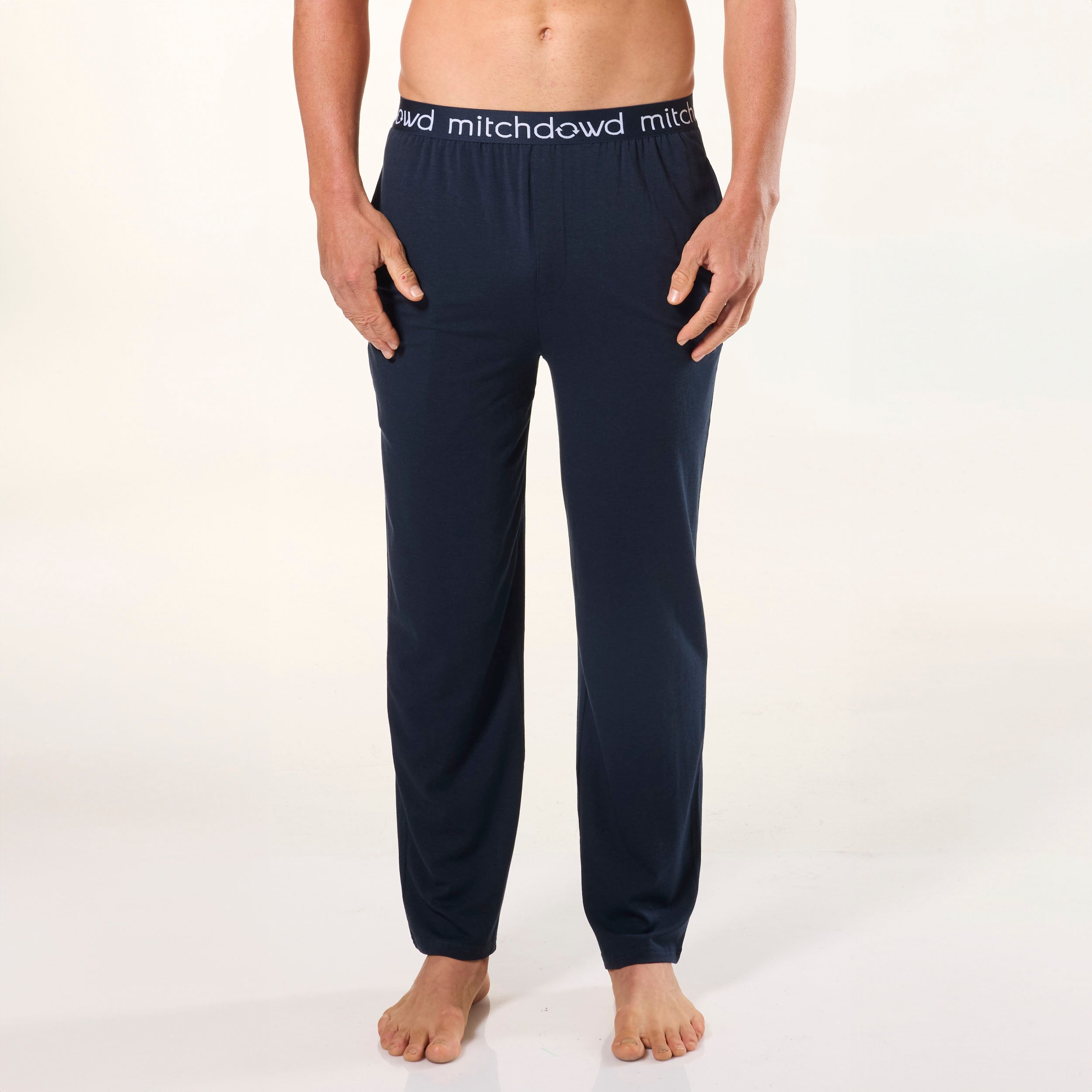 Men's Soft Bamboo Knit Sleep Pants - Navy