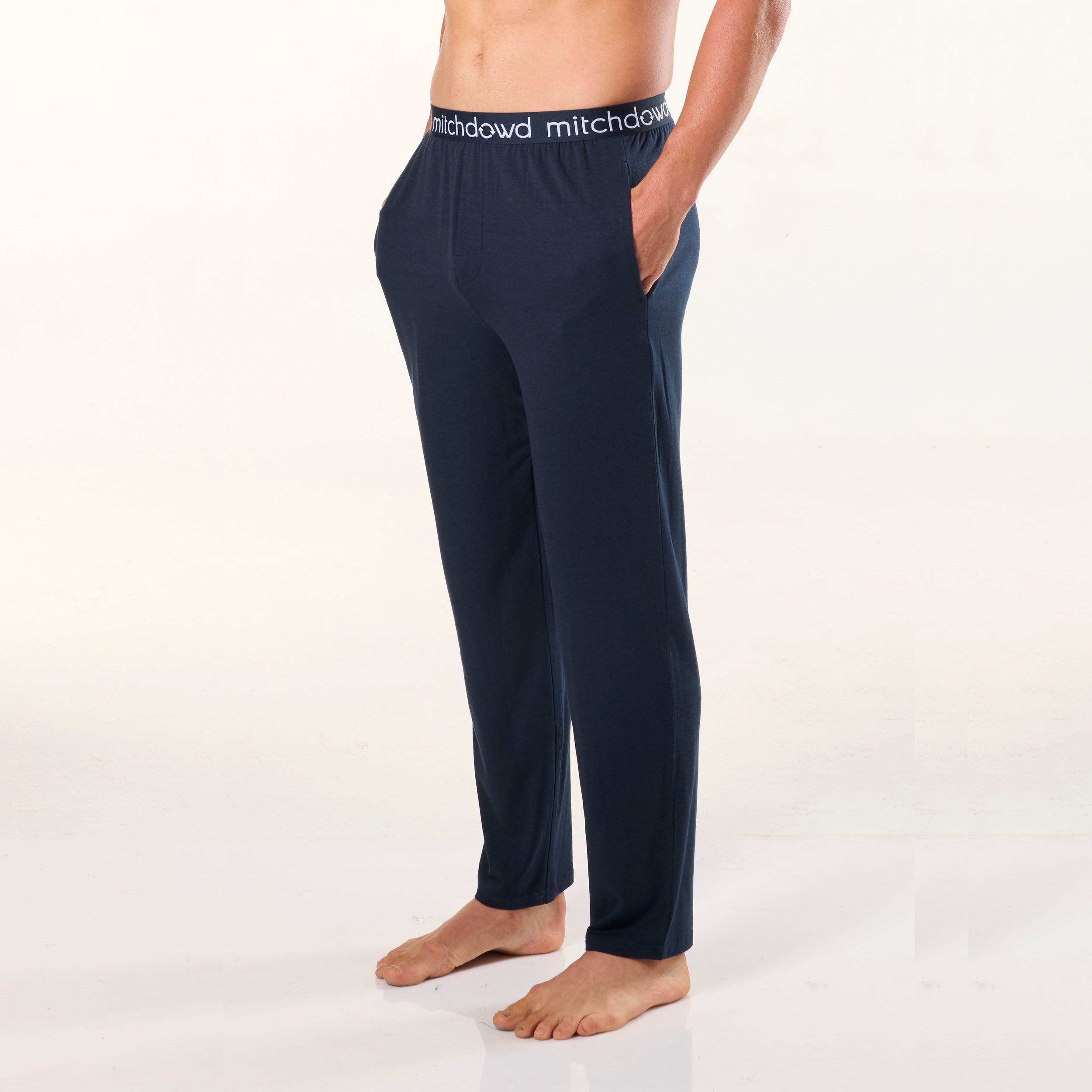 Men's Soft Bamboo Knit Sleep Pants - Navy