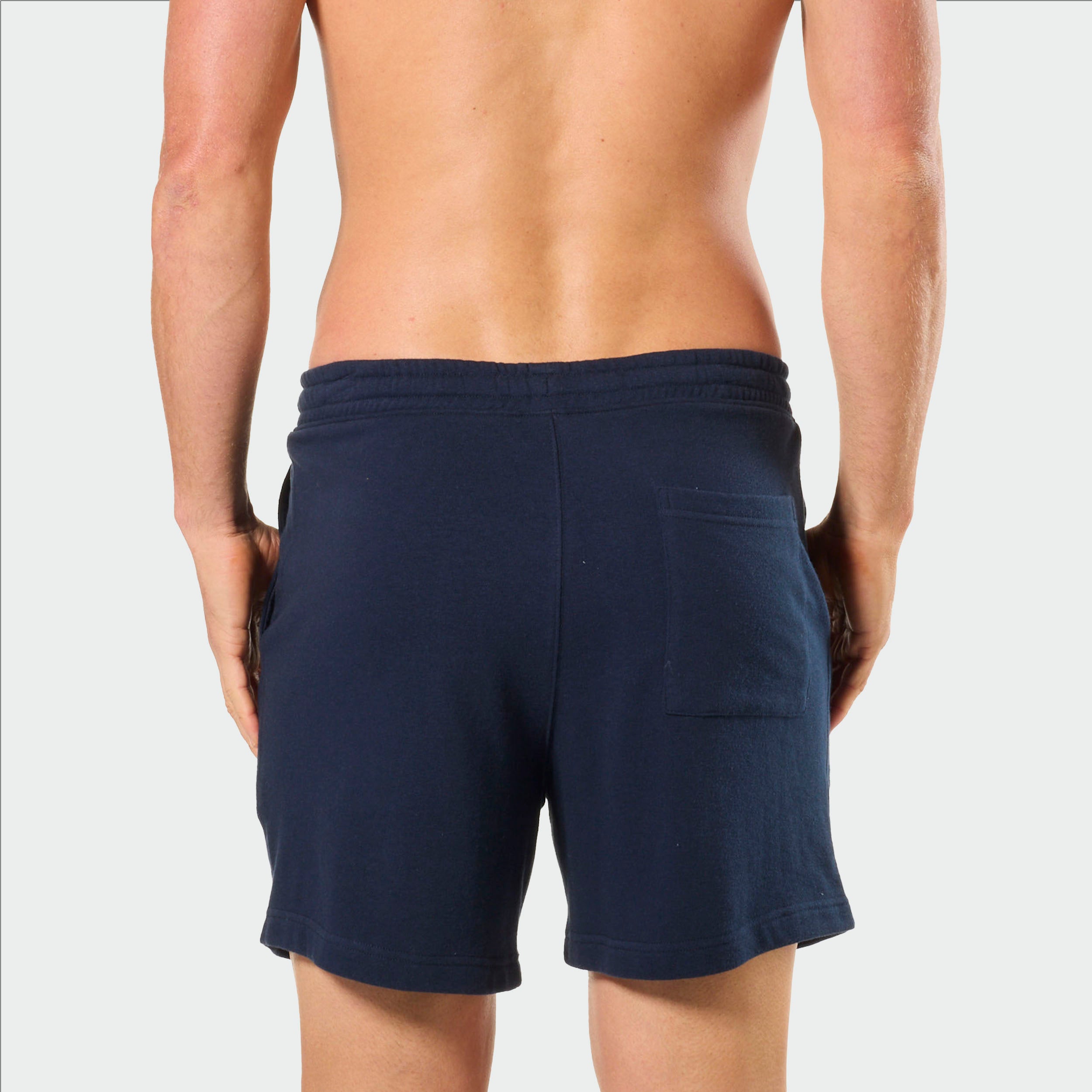 Mitch Dowd Men's Terry Knit Sleep Short in Navy