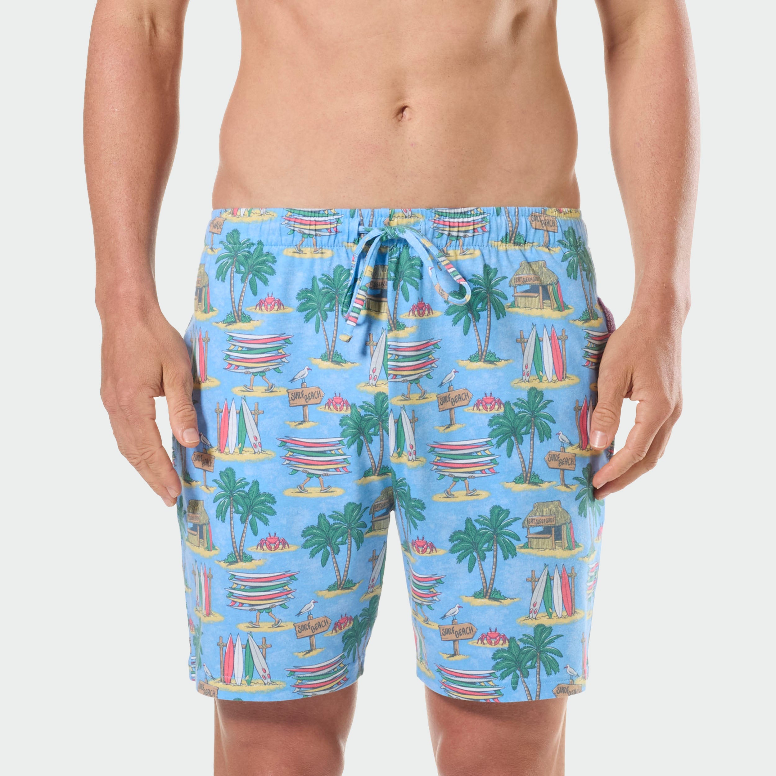 Mitchdowd Mens Tropical Beach Sleep Short
