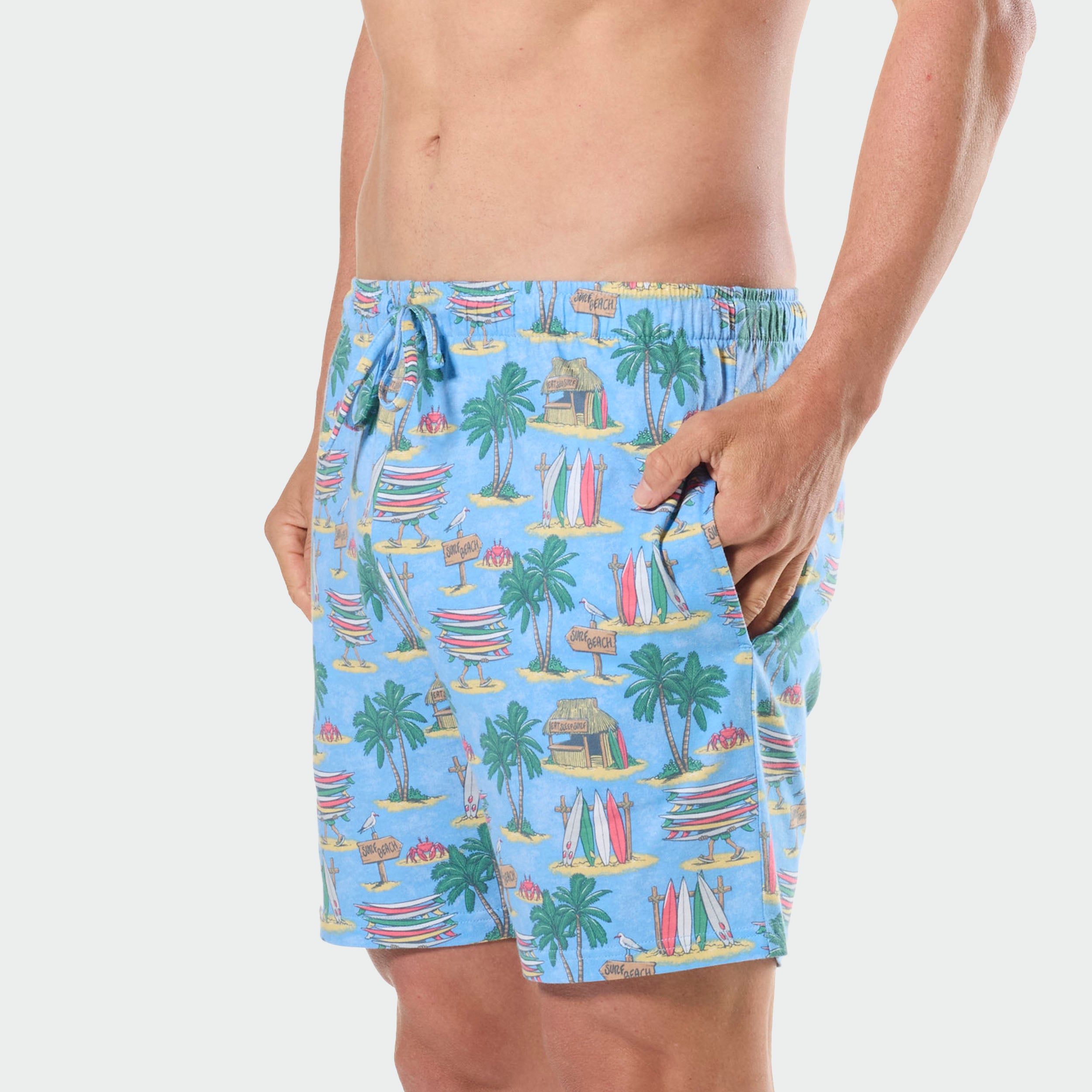 Mitchdowd Mens Tropical Beach Sleep Short