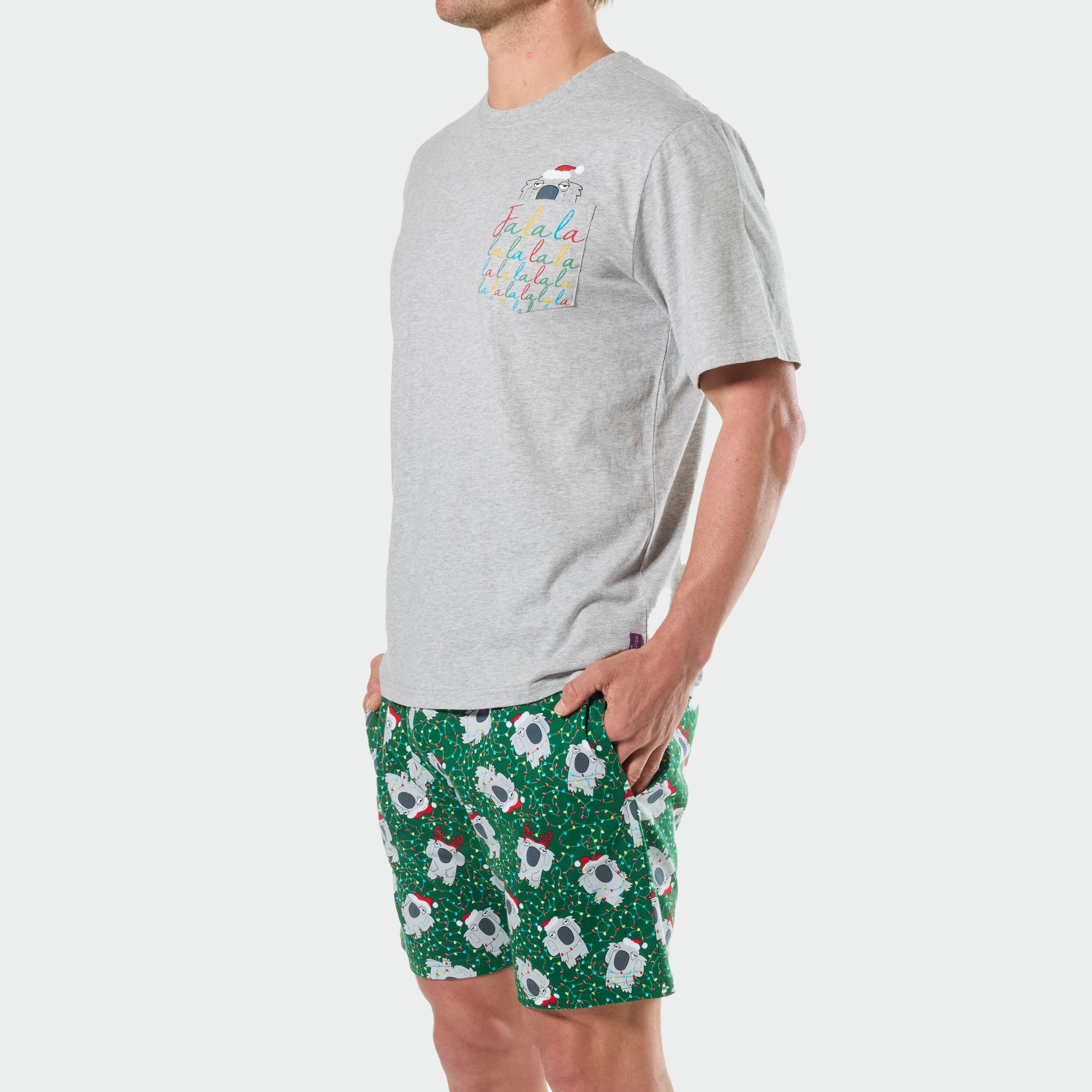 Mitchdowd Christmas Koala Men's Pyjama Set