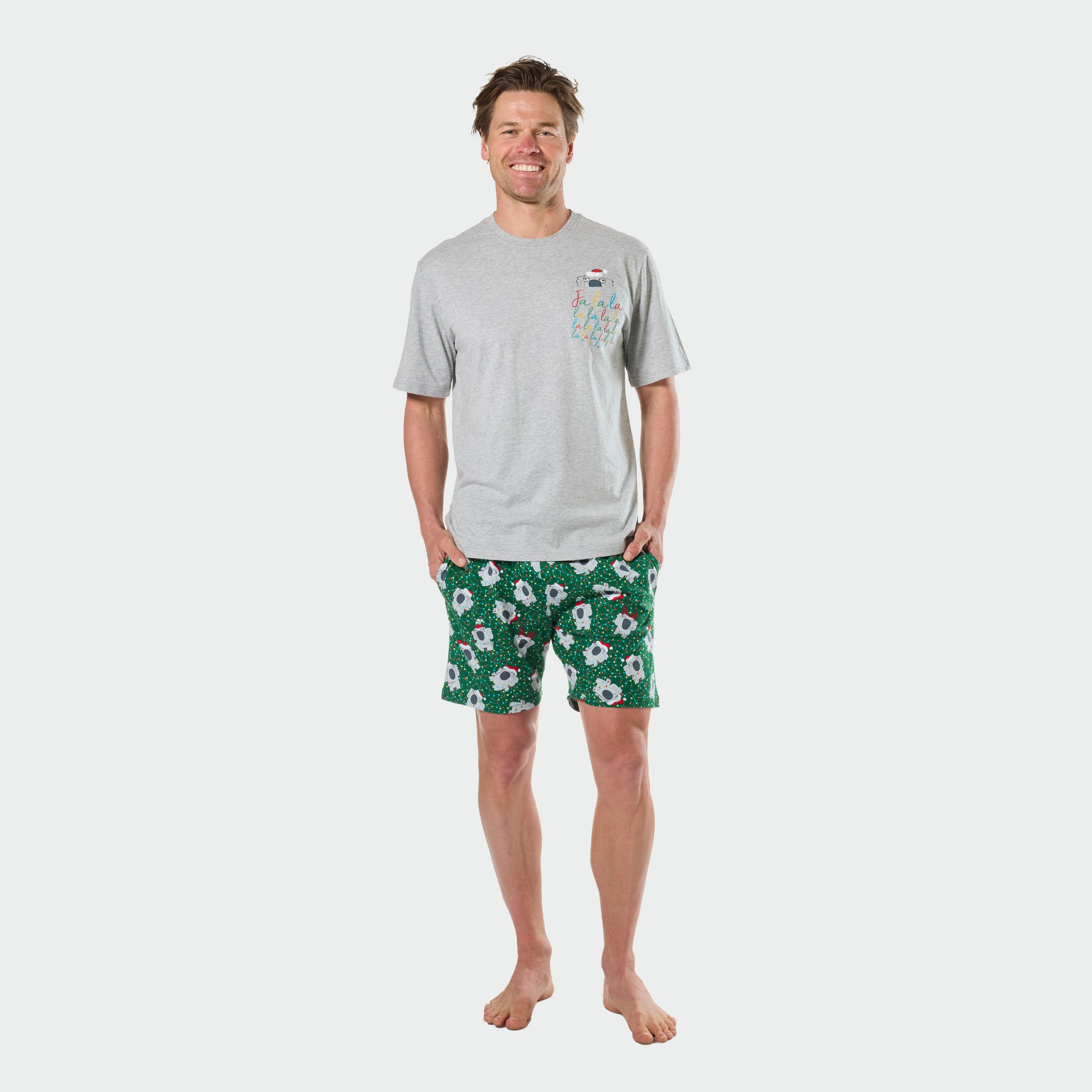 Mitchdowd Christmas Koala Men's Pyjama Set