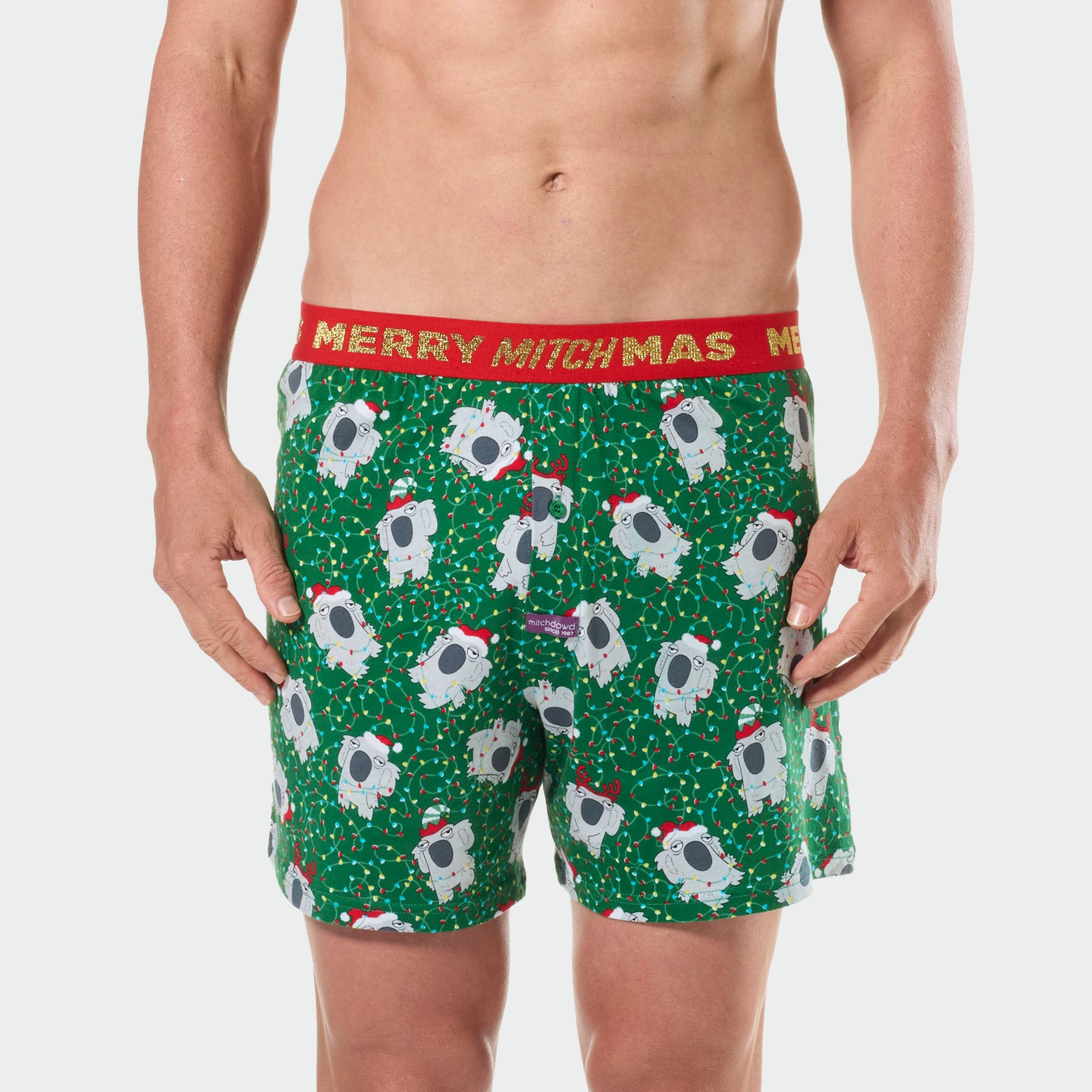Mitchdowd Christmas Koala Mens Boxer Short