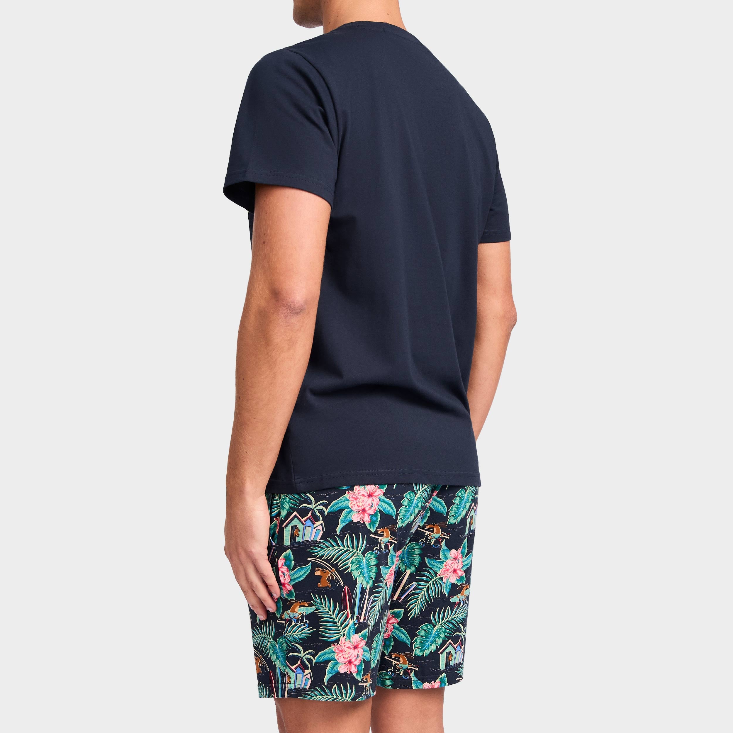 Mitchdowd Men’s Palm Pups Short Sleeve Pyjama Set