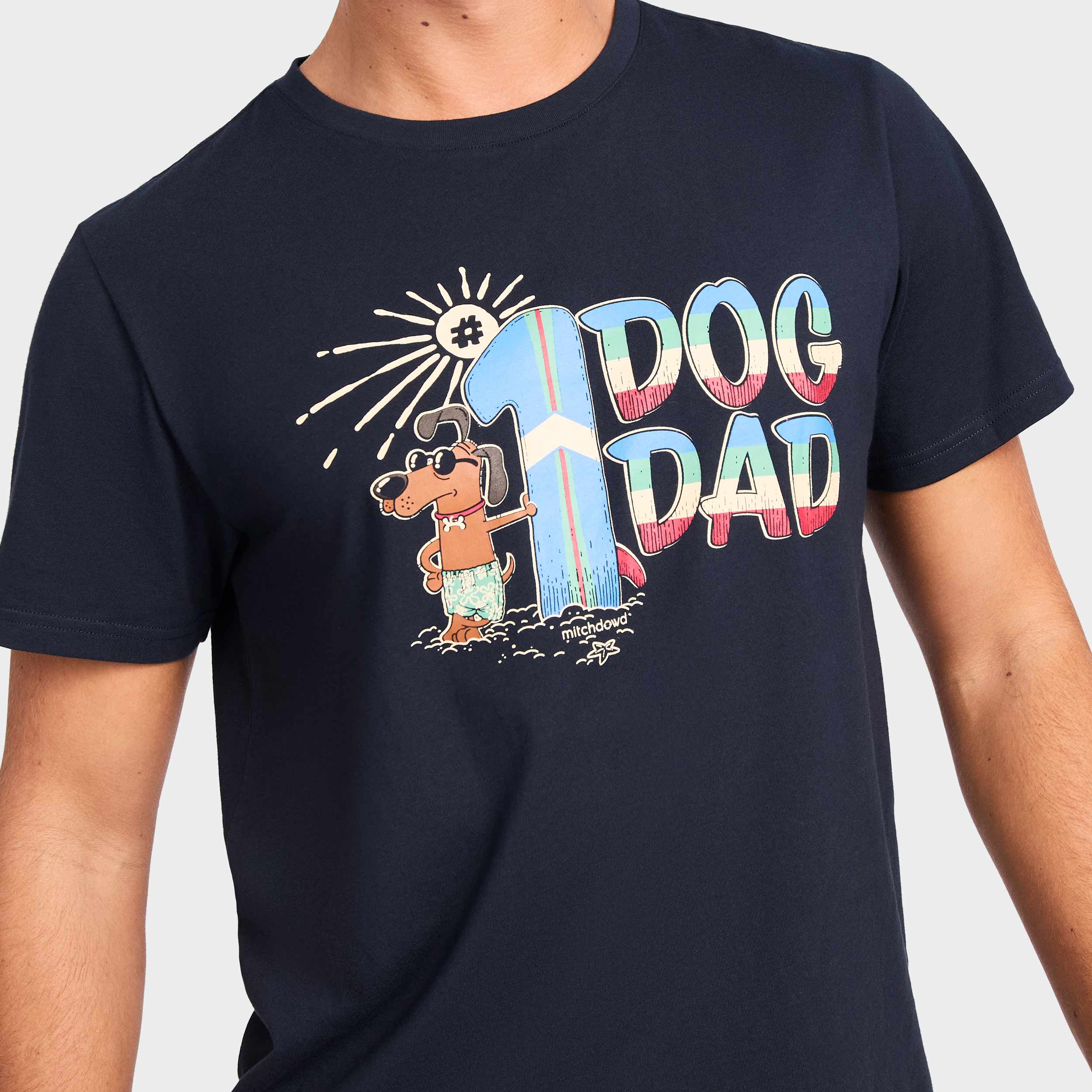 Mitchdowd Men’s Palm Pups Short Sleeve Pyjama Set
