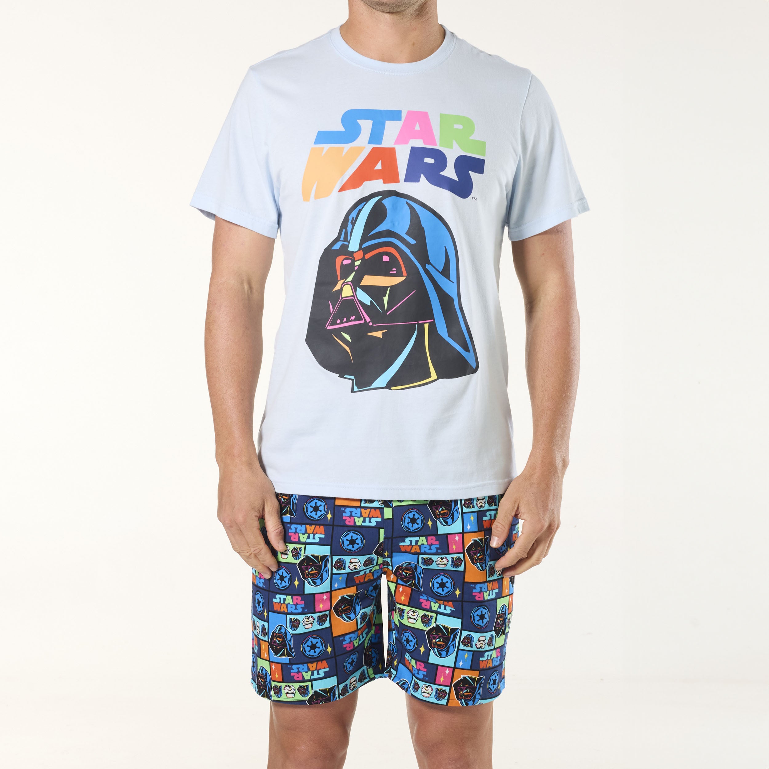 Men's Star Wars Cotton Pyjama Set - Blue - Image 1
