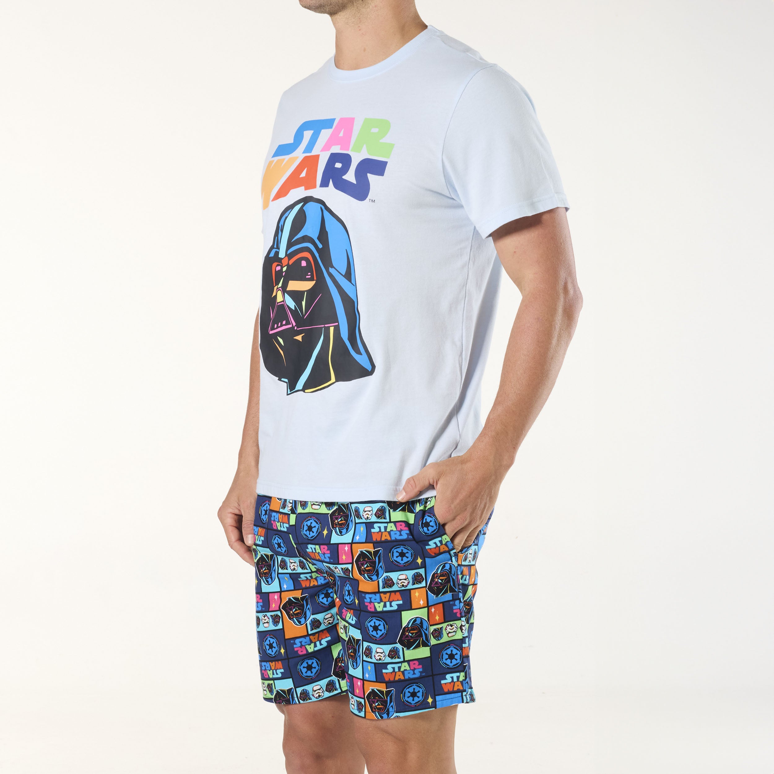 Men's Star Wars Cotton Pyjama Set - Blue - Image 2