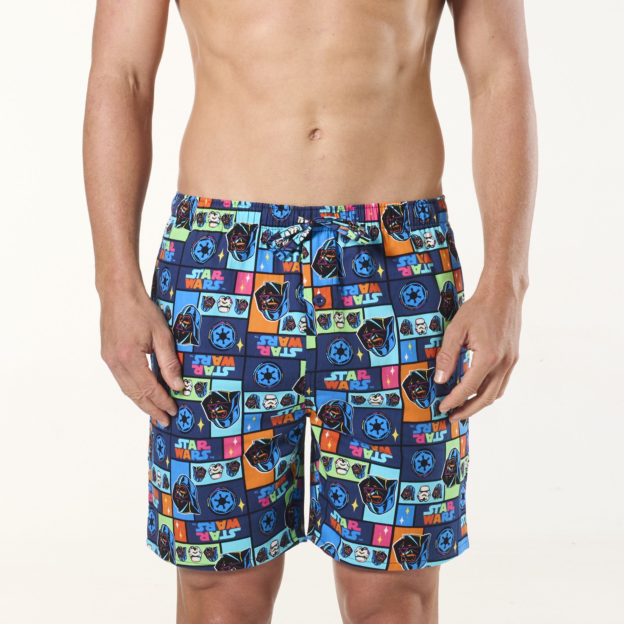 Men's Star Wars Cotton Sleep Short - Navy - Image 1