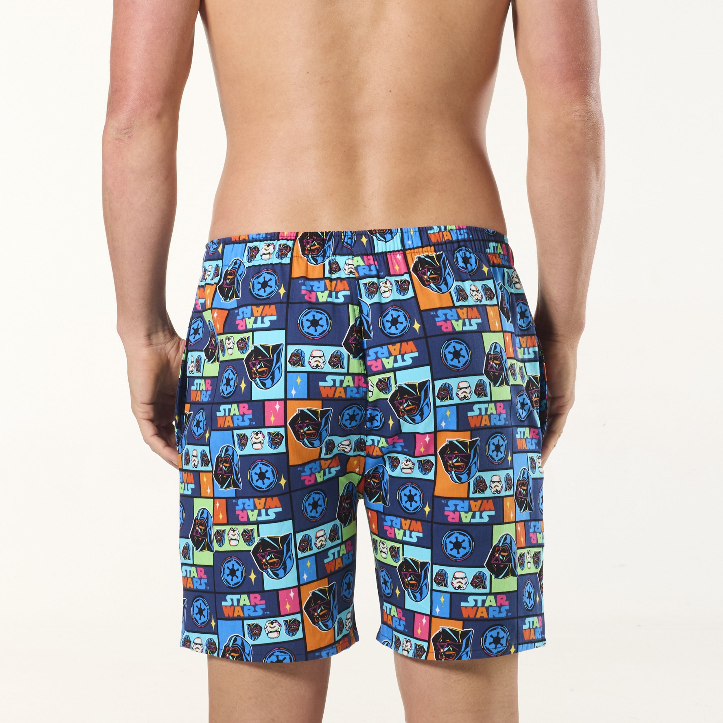 Men's Star Wars Cotton Sleep Short - Navy - Image 3