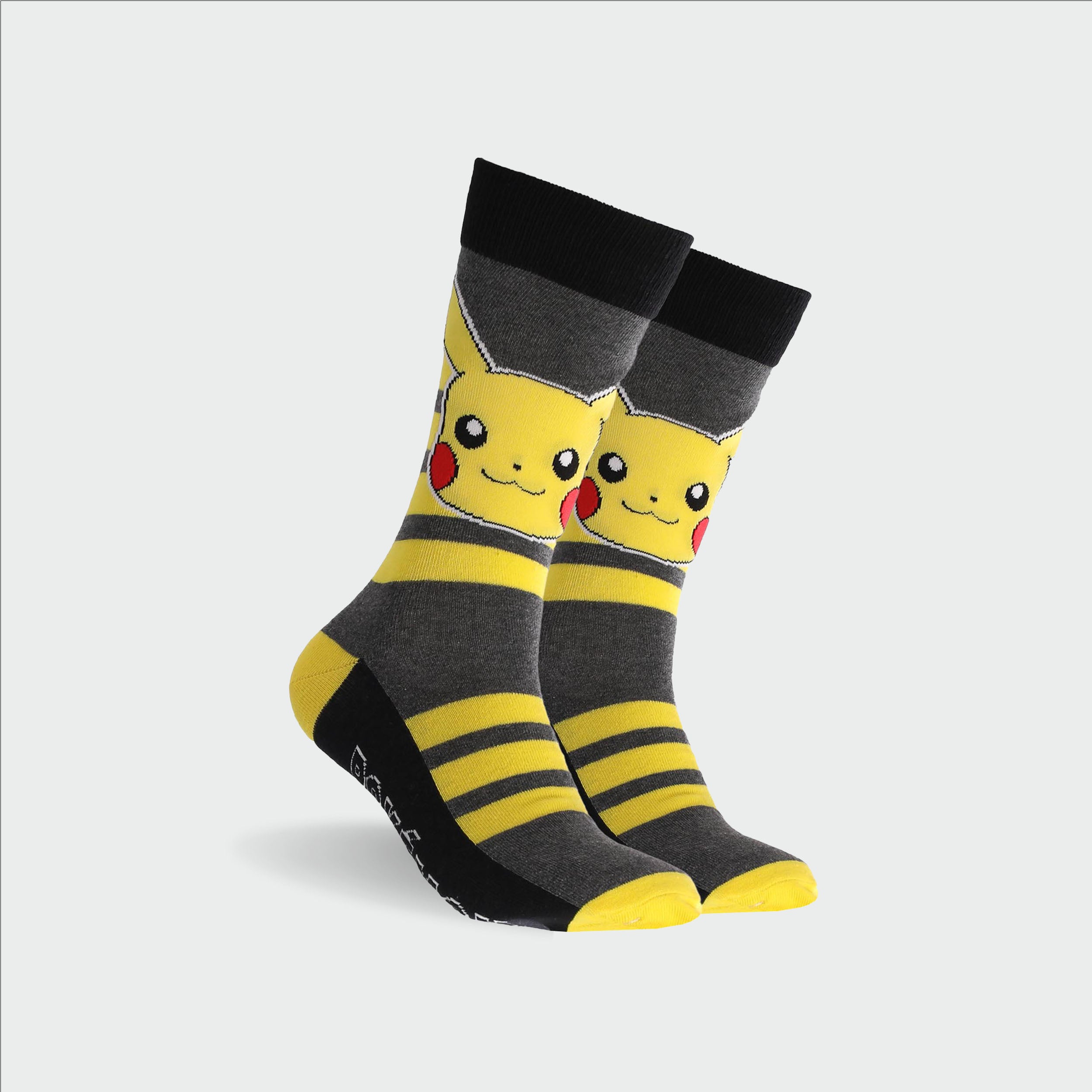 Men's Pokémon Pikachu Cotton Crew Sock - Yellow