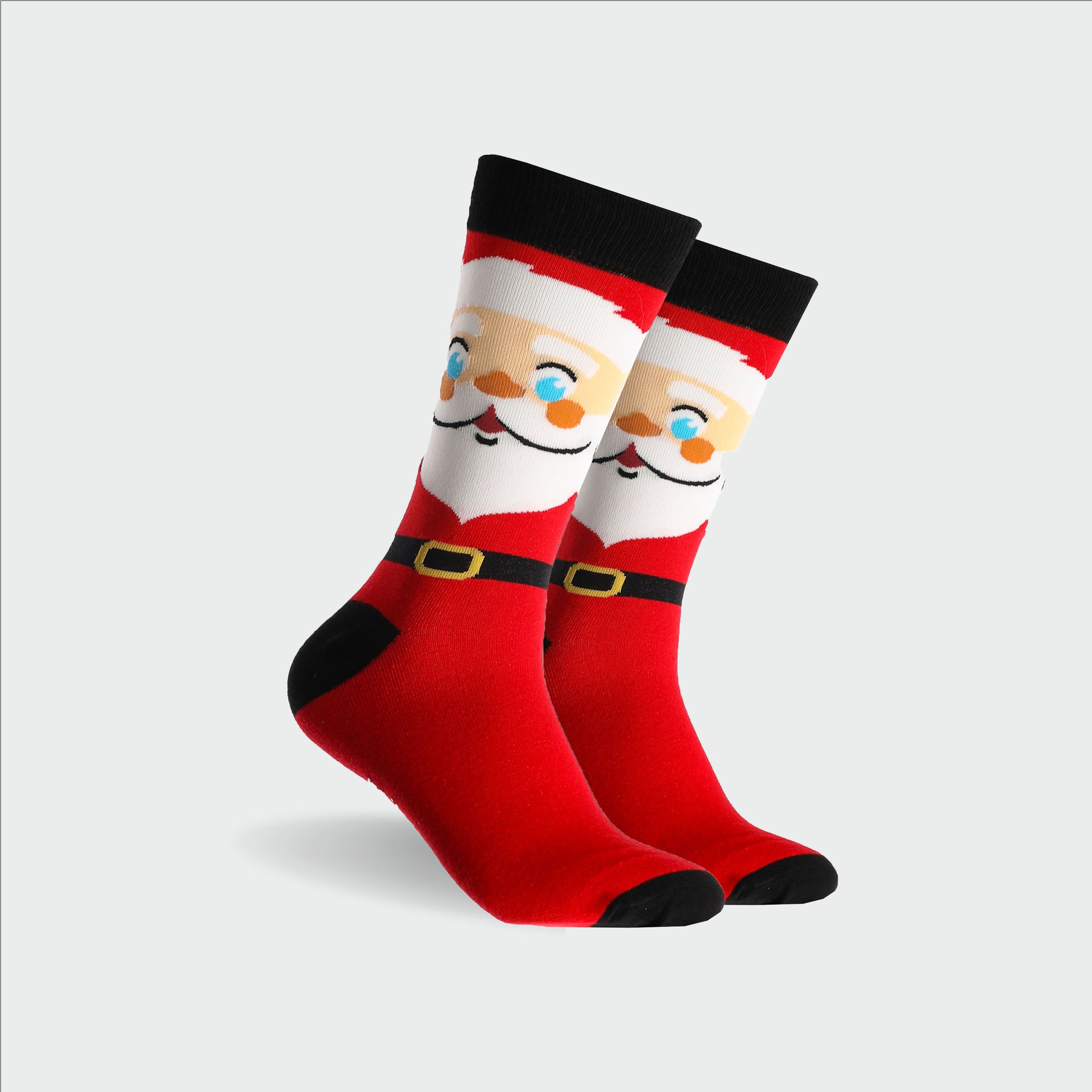 Men's Santa Cotton Crew Socks - Red - Image 1