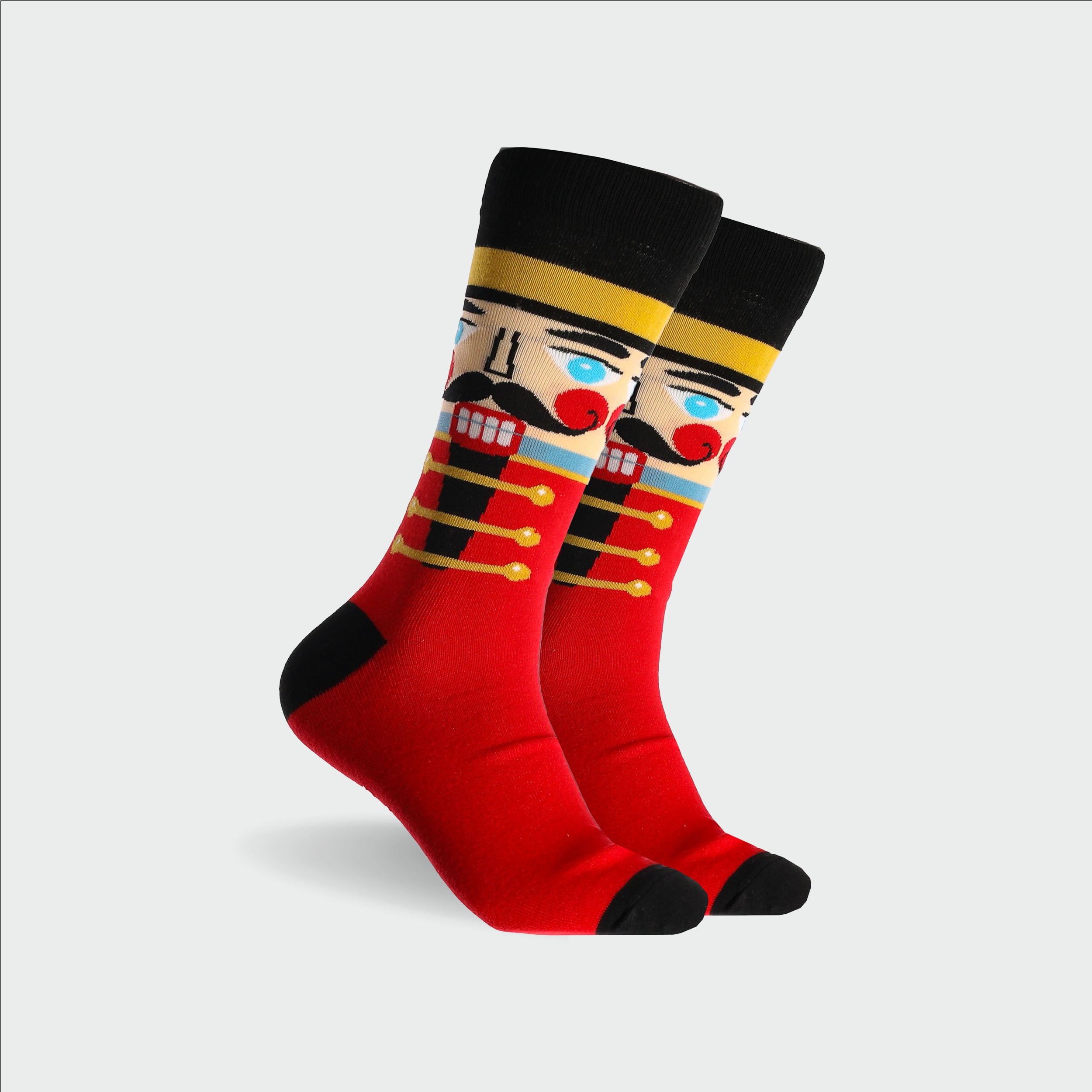 Men's Nutty Cotton Crew Socks - Red - Image 1