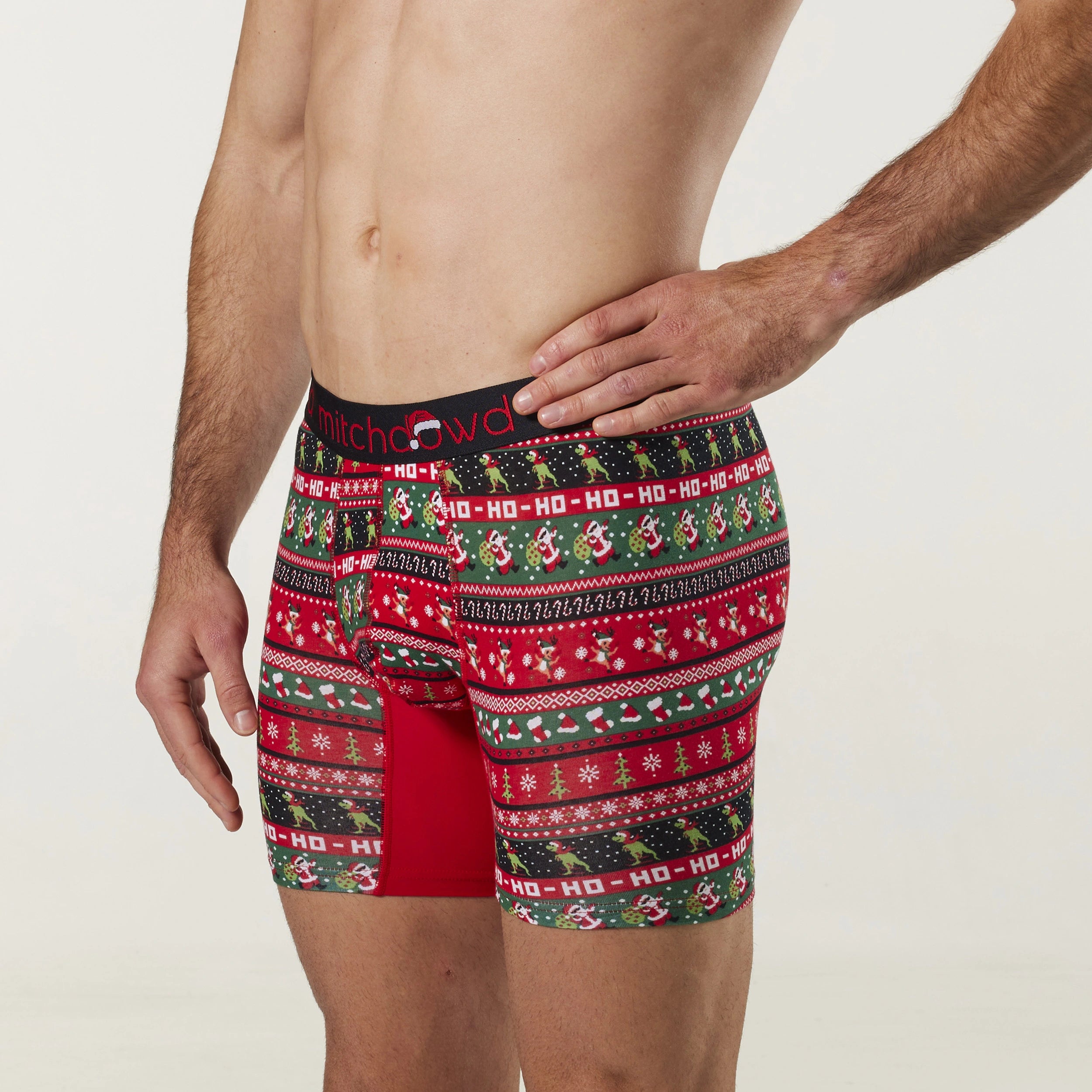 Men's Christmas Sweater Cotton Comfort Trunk - Red - Image 2