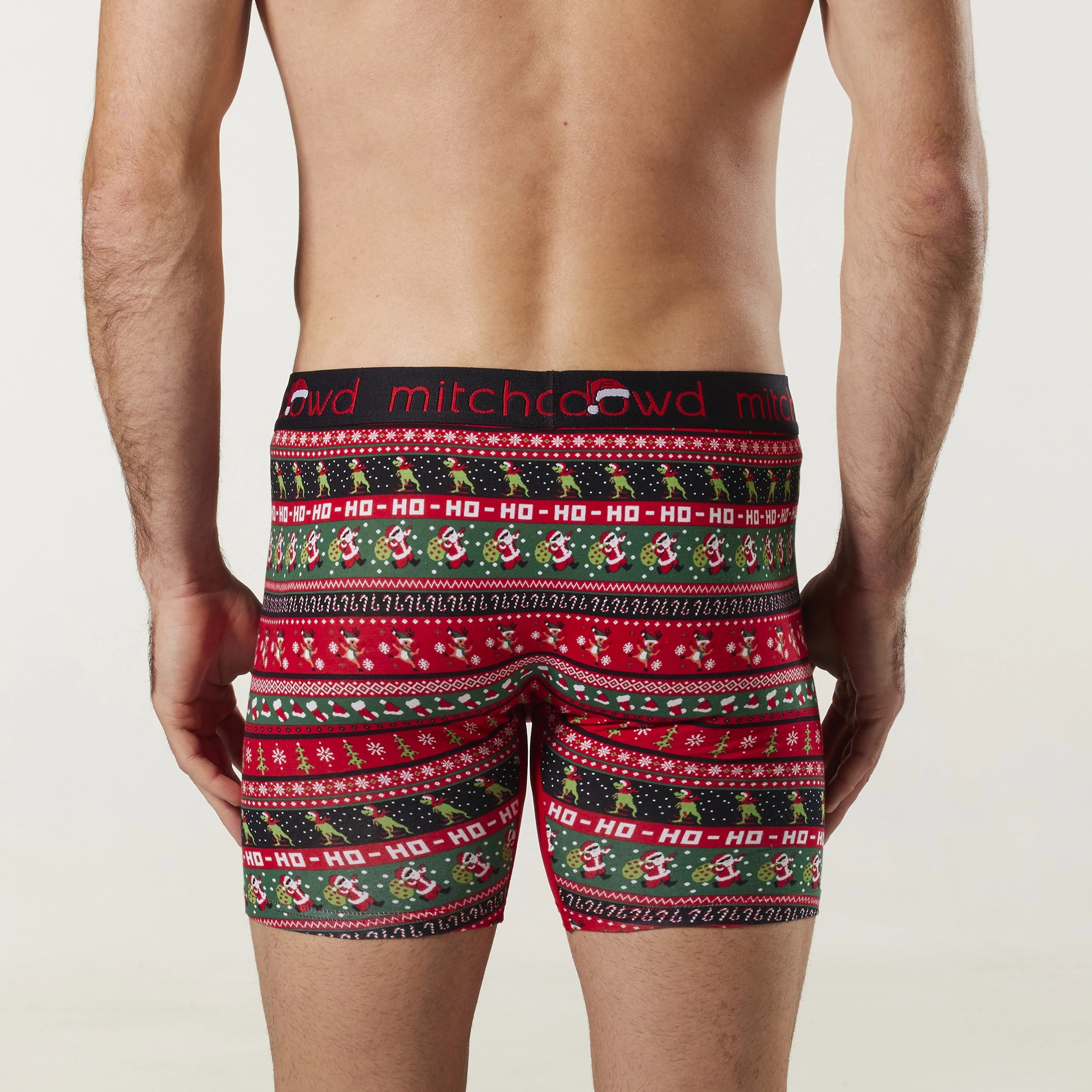 Men's Christmas Sweater Cotton Comfort Trunk - Red - Image 3