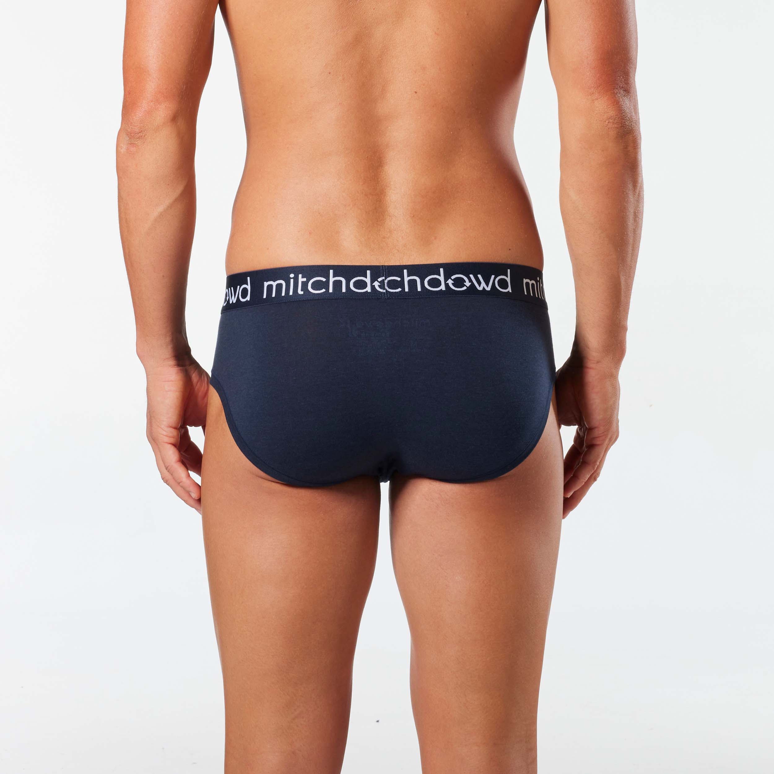 Men's Bamboo Briefs 3 Pack - Navy - Image 4