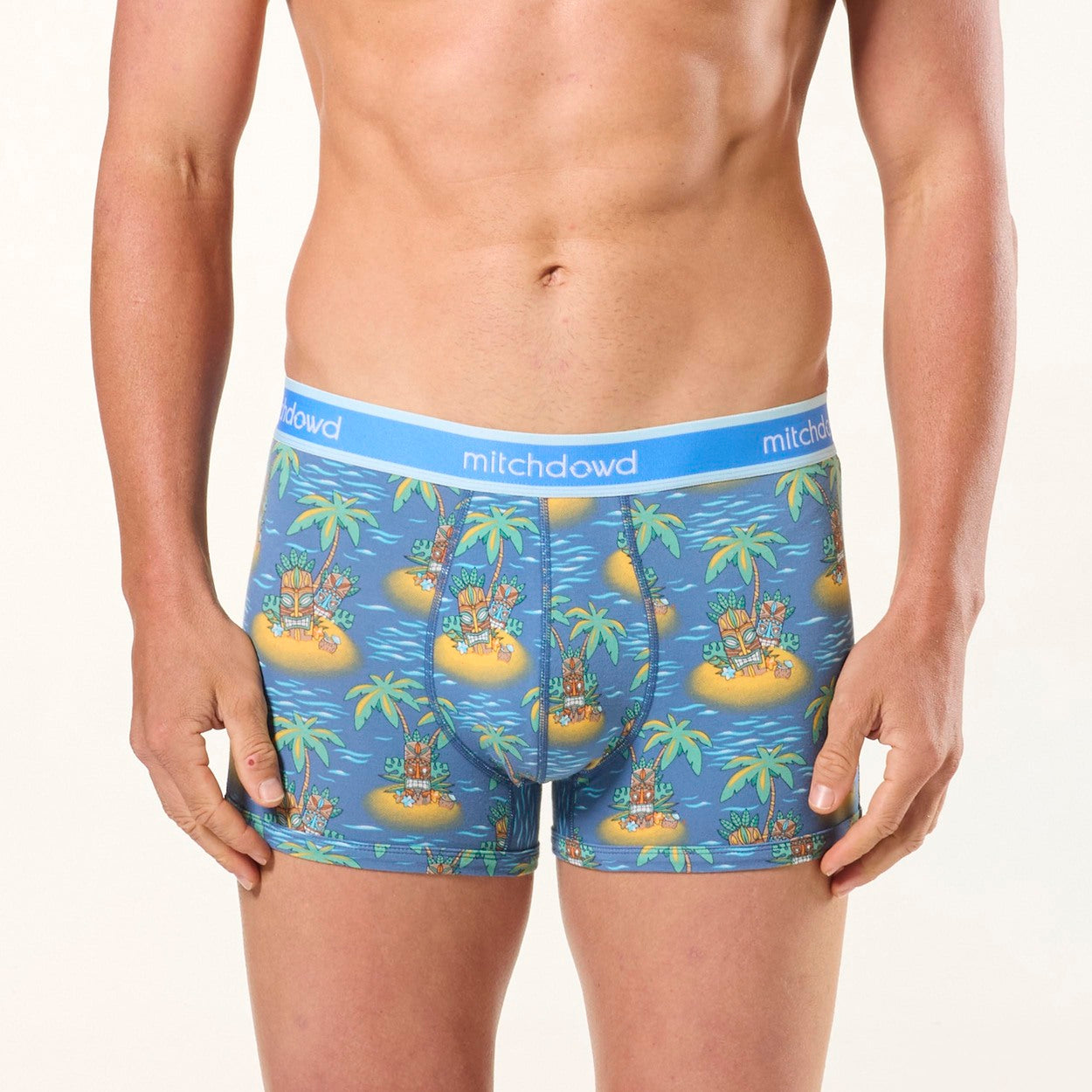 Men's Tiki Islands Cotton Trunk 3 Pack - Denim - Image 2