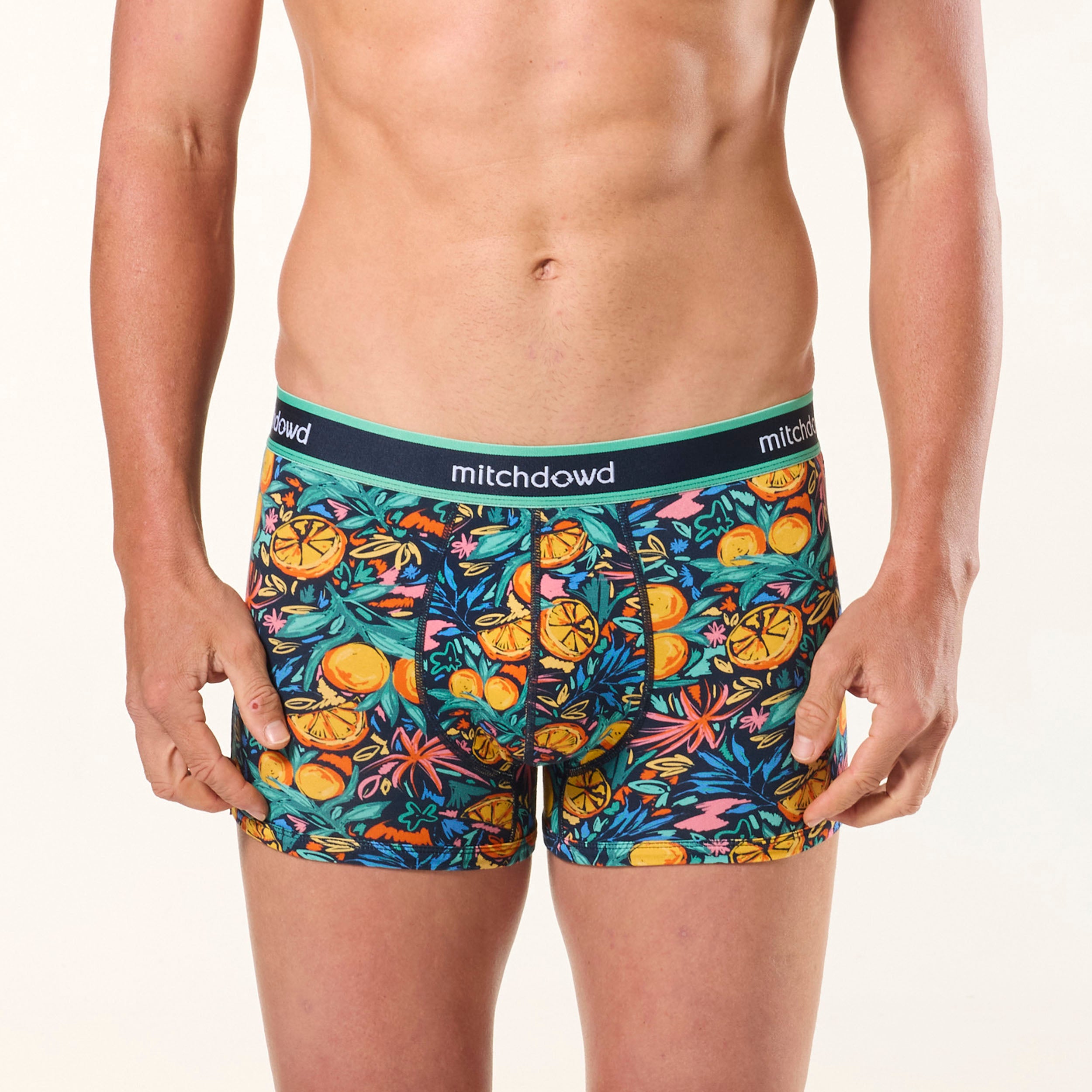 Men's Leafy Fruits Cotton Trunk 3 Pack - Greens - Image 2