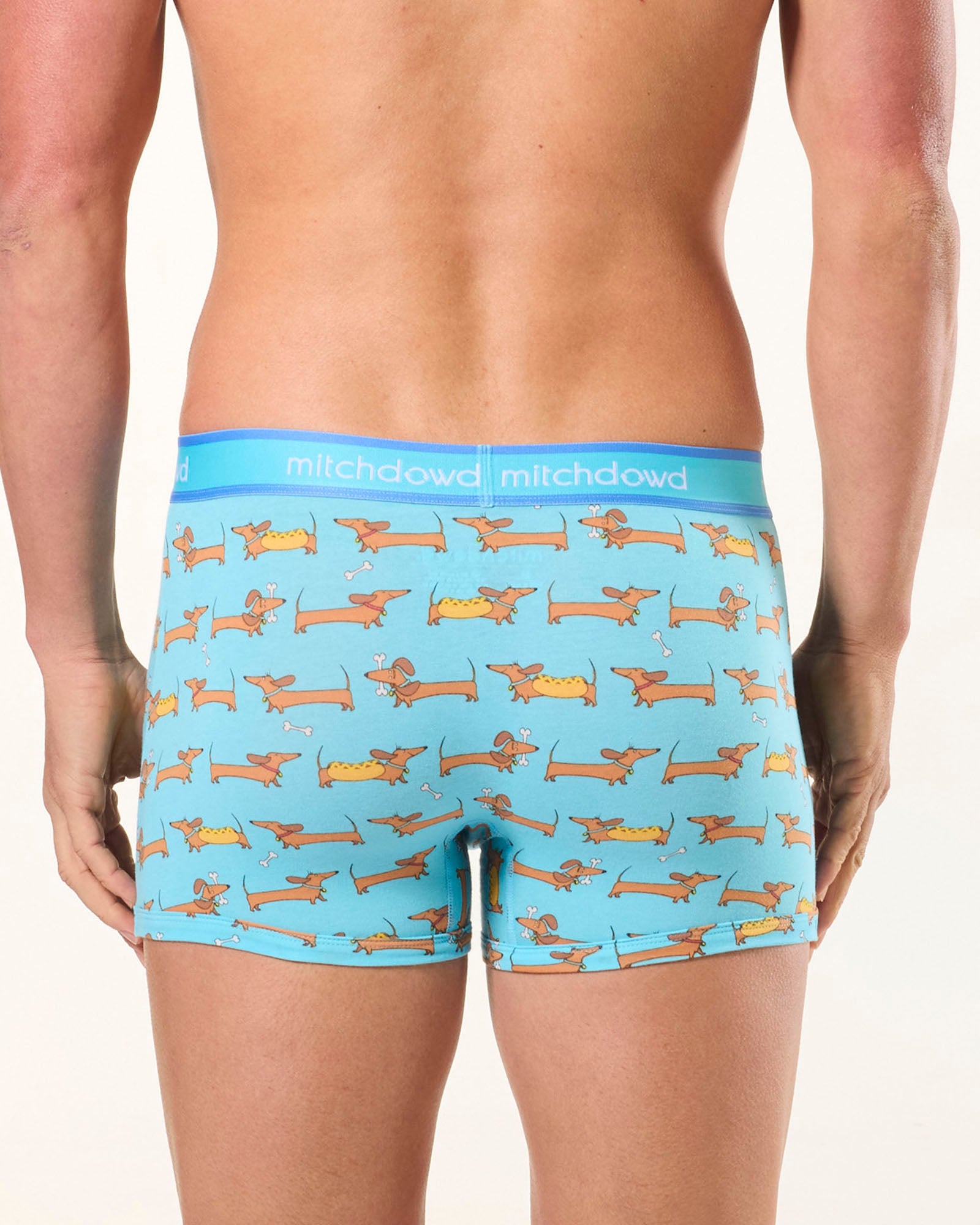 Men's Doggone Blues Cotton Trunk 3 Pack - Blues - Image 4