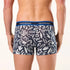 Men's Painted Flowers Cotton Trunk - Navy