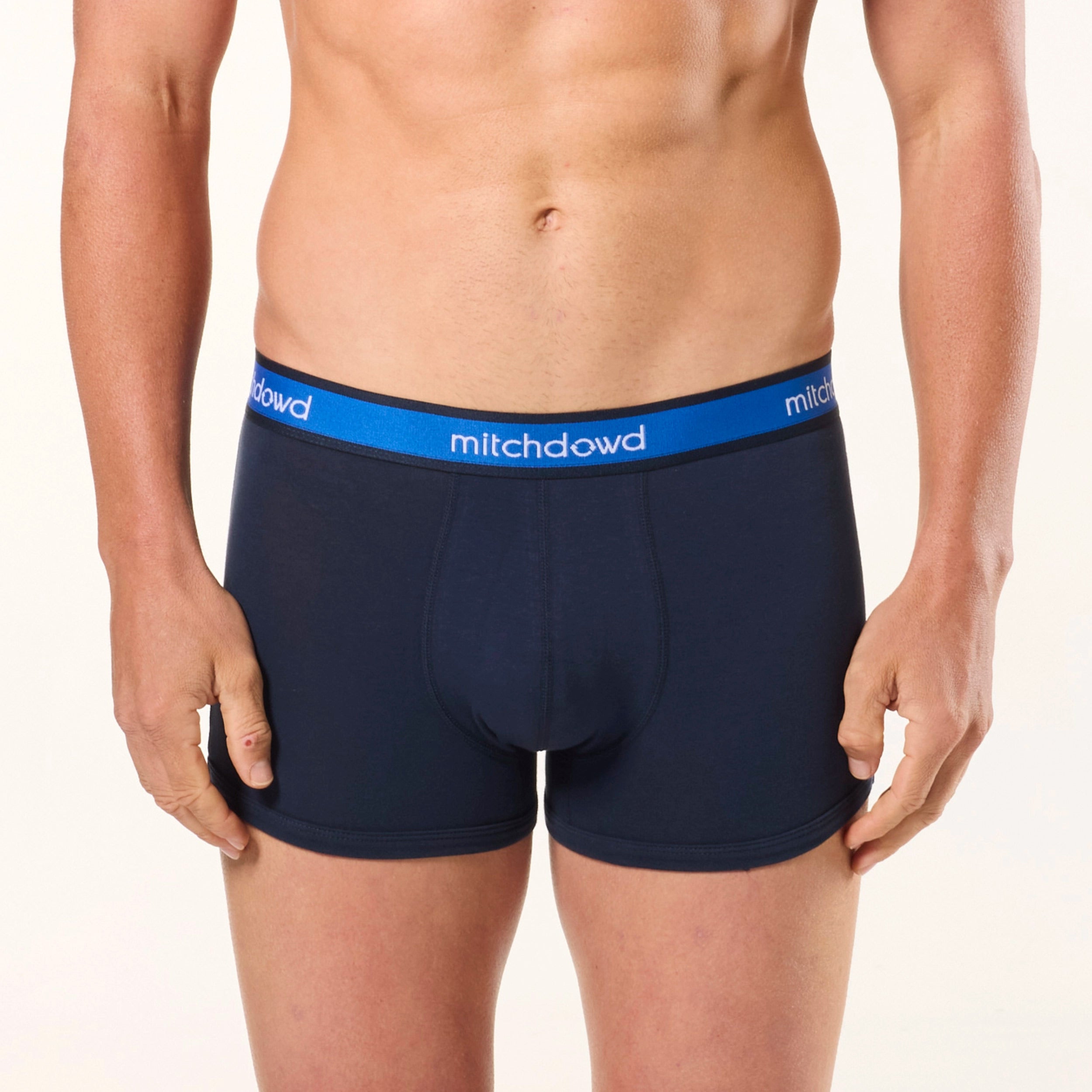 Men's Plain Cotton Trunk - Navy - Image 1