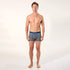 Men's Micro Geo Cotton Trunk - Navy