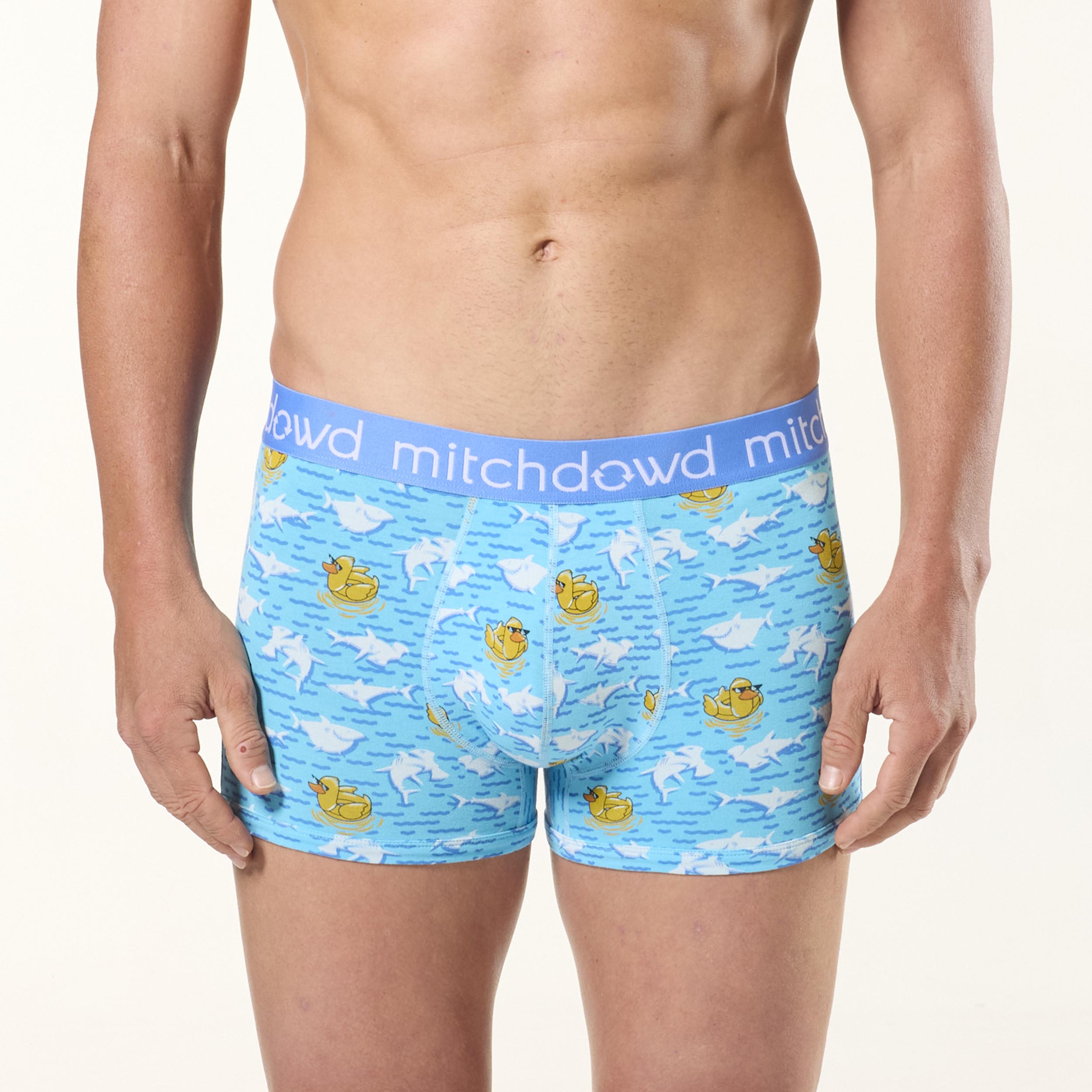 Men's Daring Duckies Cotton Trunk 2 Pack - Blue - Image 2