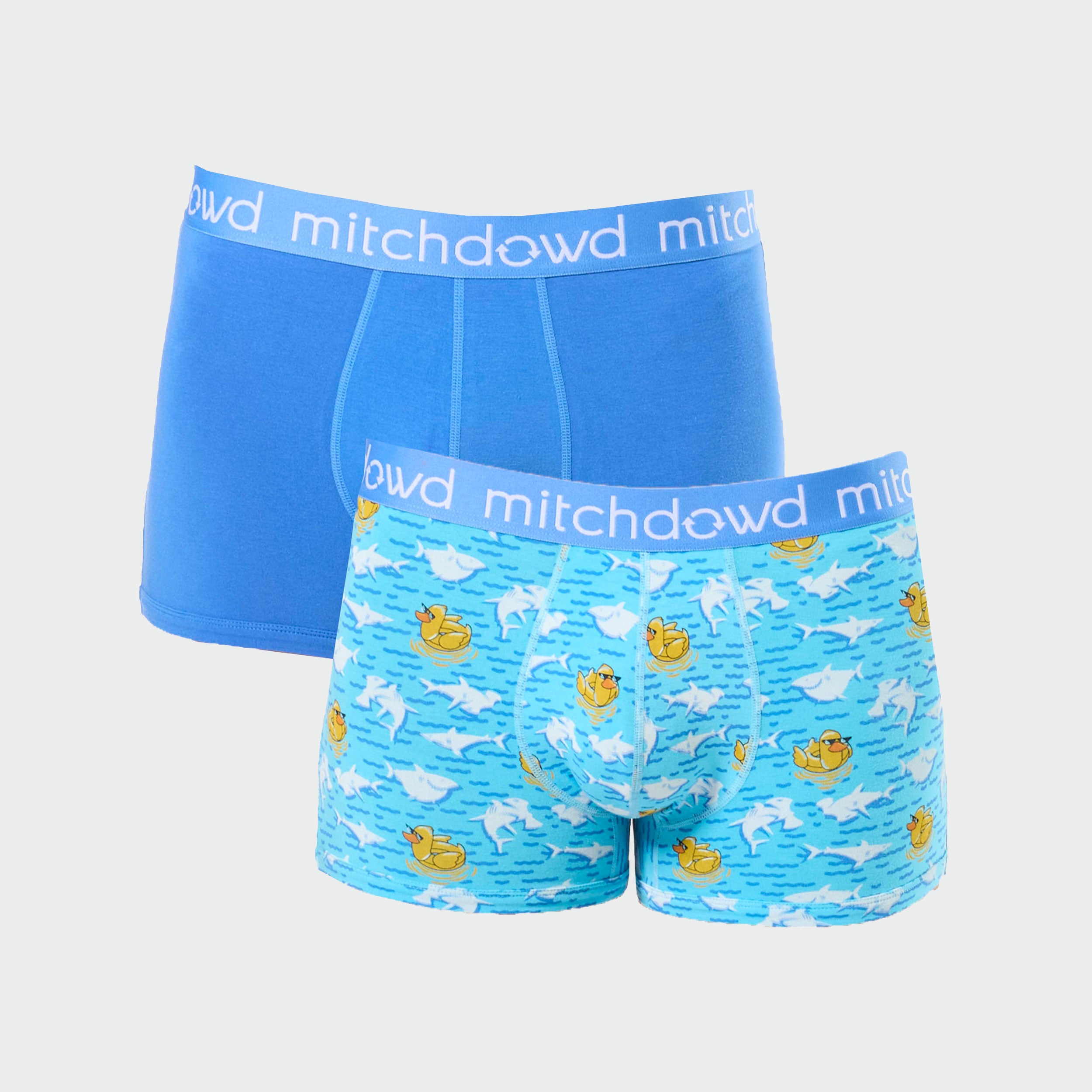 Men's Daring Duckies Bamboo Trunk 2 Pack - Blue - Image 1