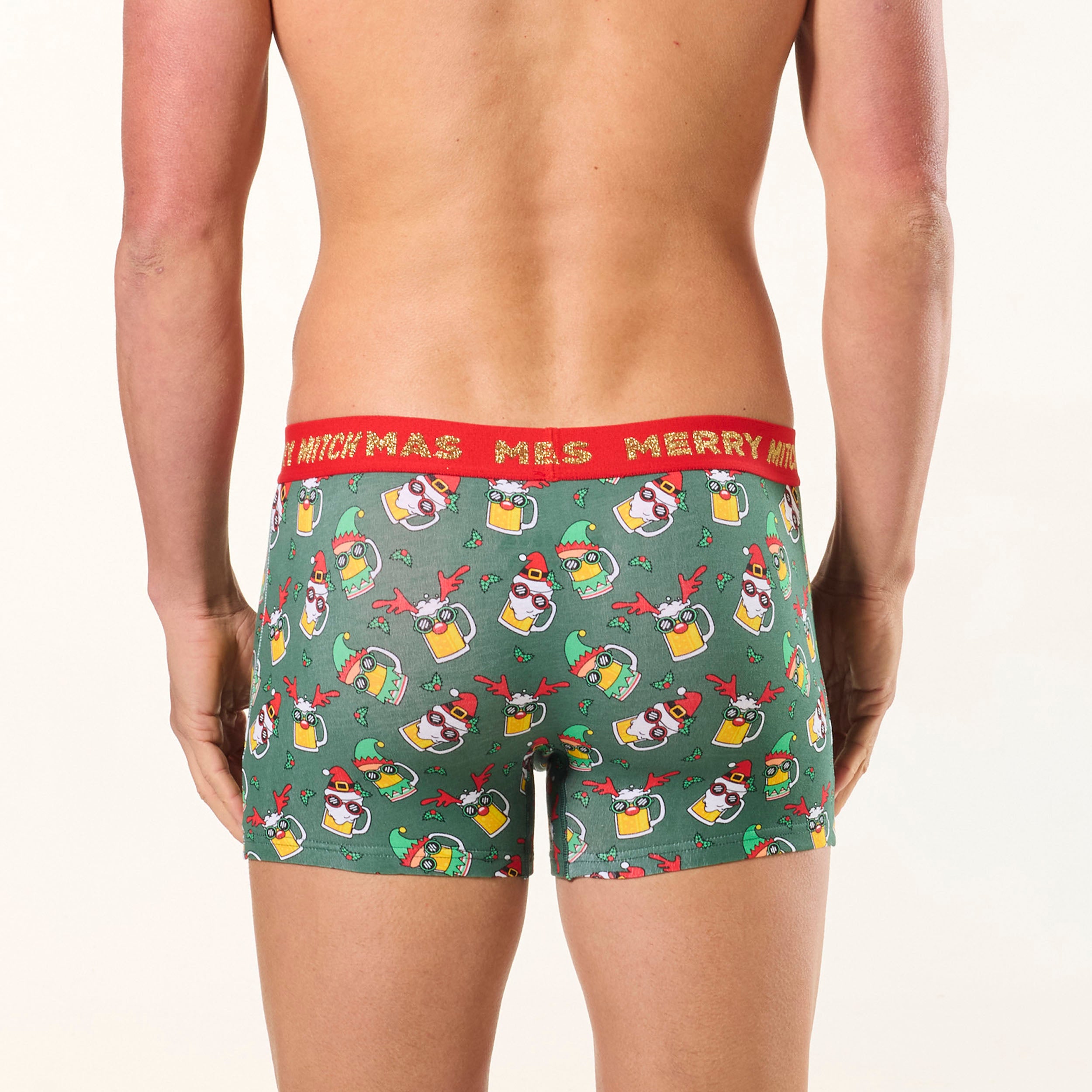 Men's Beermas Cotton Trunks - Green - Image 3