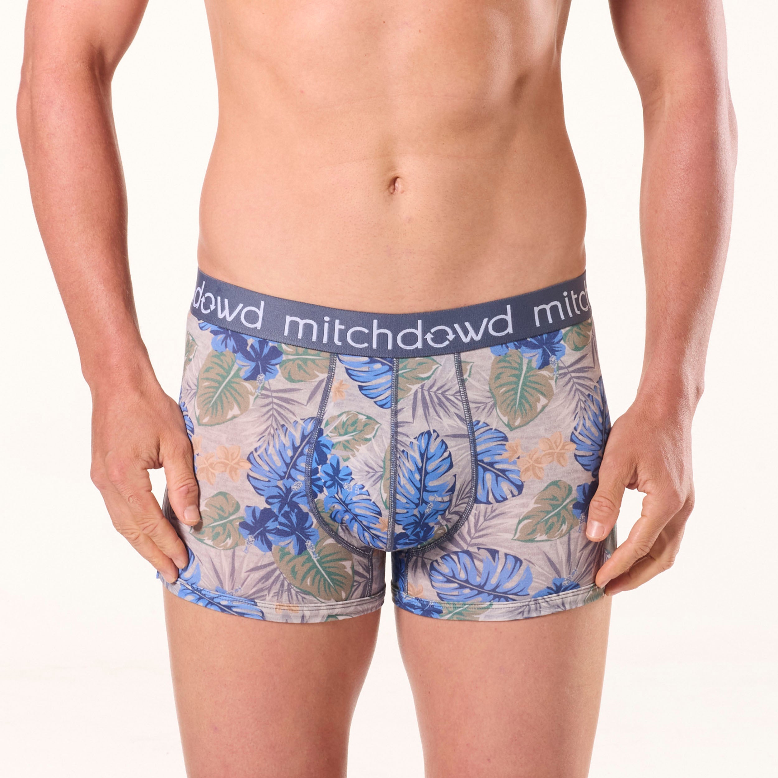 Men's Leaves Bamboo Trunk - Multi - Image 1