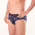 Men's Rolling Flamingos Bamboo Briefs - Black