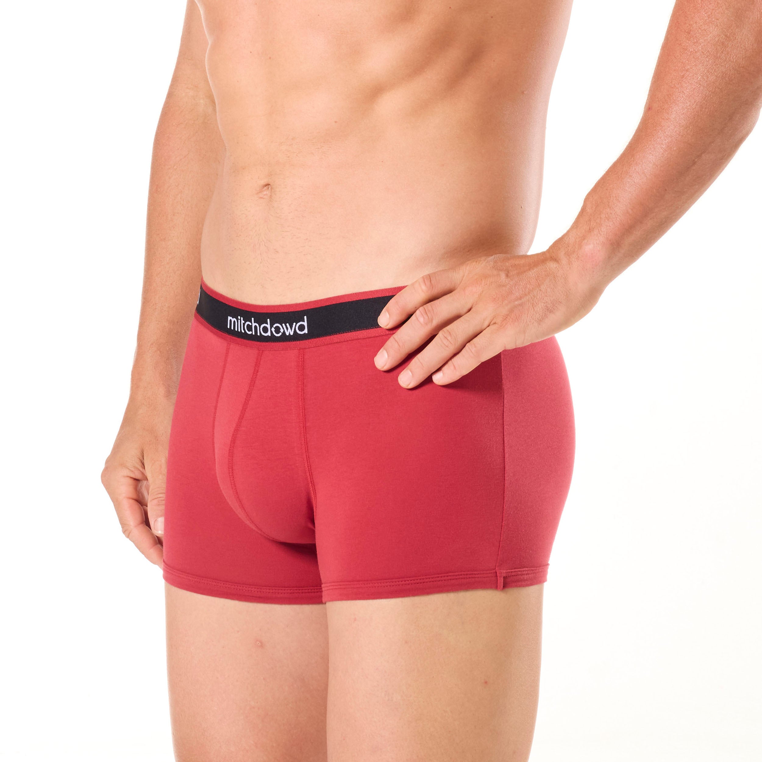 Men's Dog Cotton Trunk 3 Pack - Red - Image 3