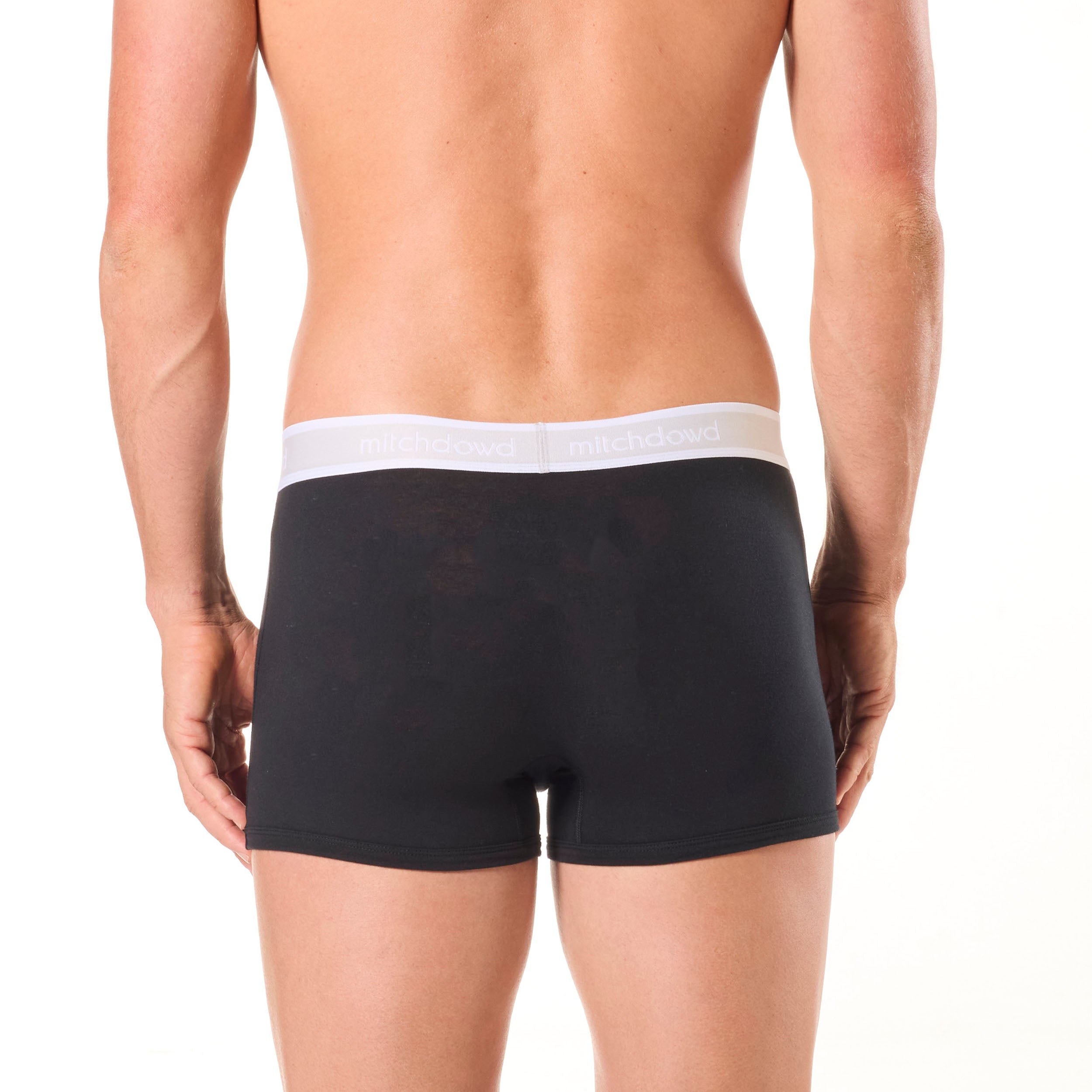 Men's Plain Cotton Trunk 5 Pack - Black - Image 4