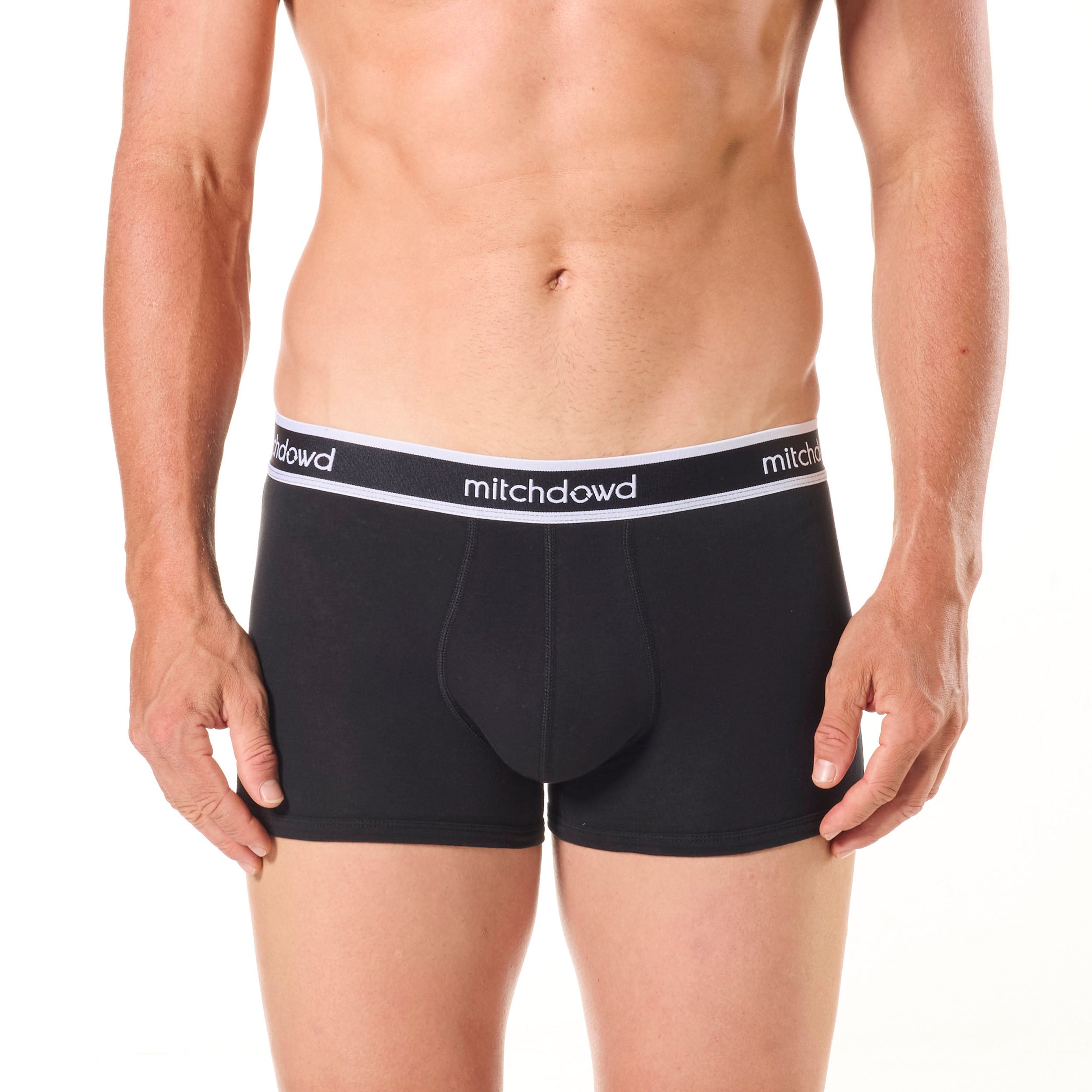 Men's Plain Cotton Trunk 5 Pack - Black - Image 5