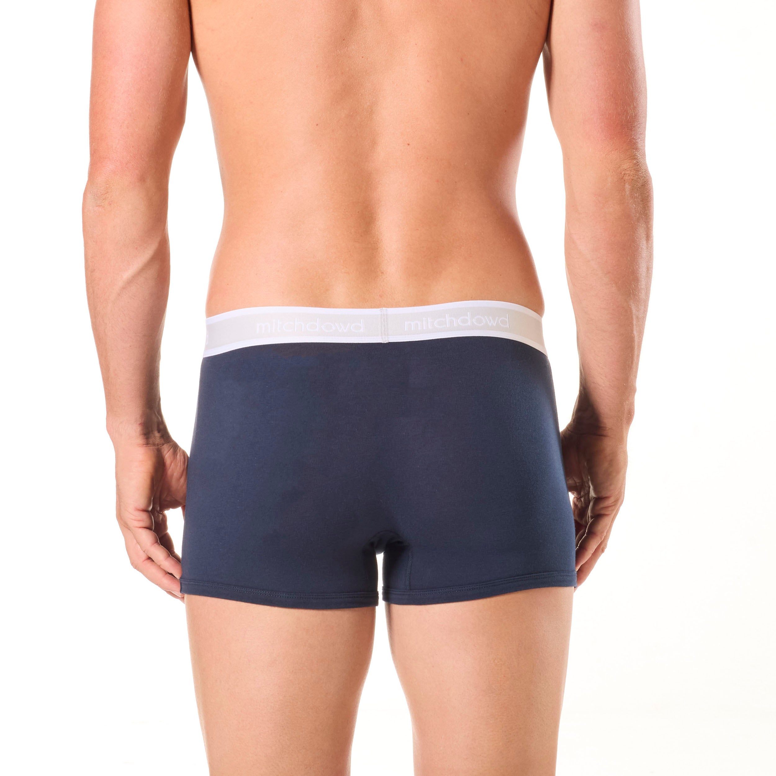 Men's Plain Cotton Trunk 5 Pack - Navy - Image 4