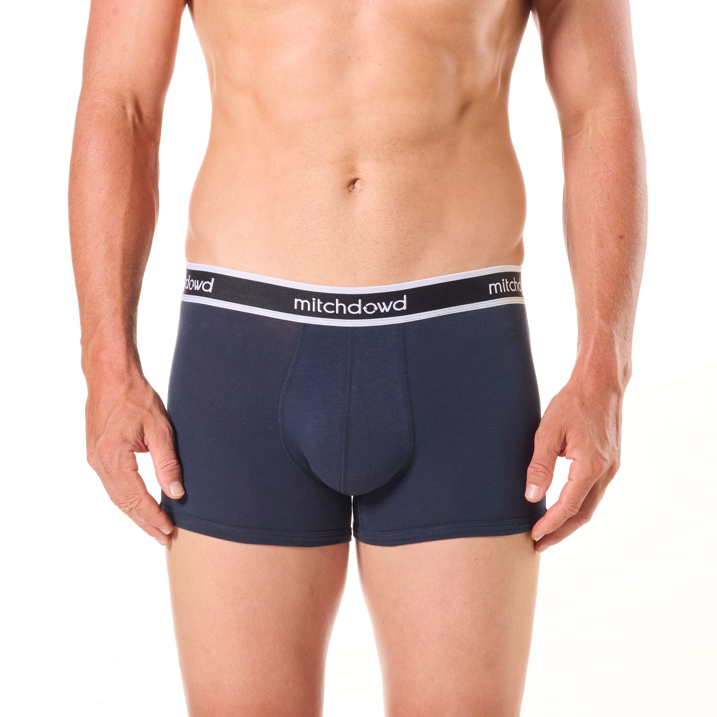 Men's Plain Cotton Trunk 5 Pack - Navy - Image 5