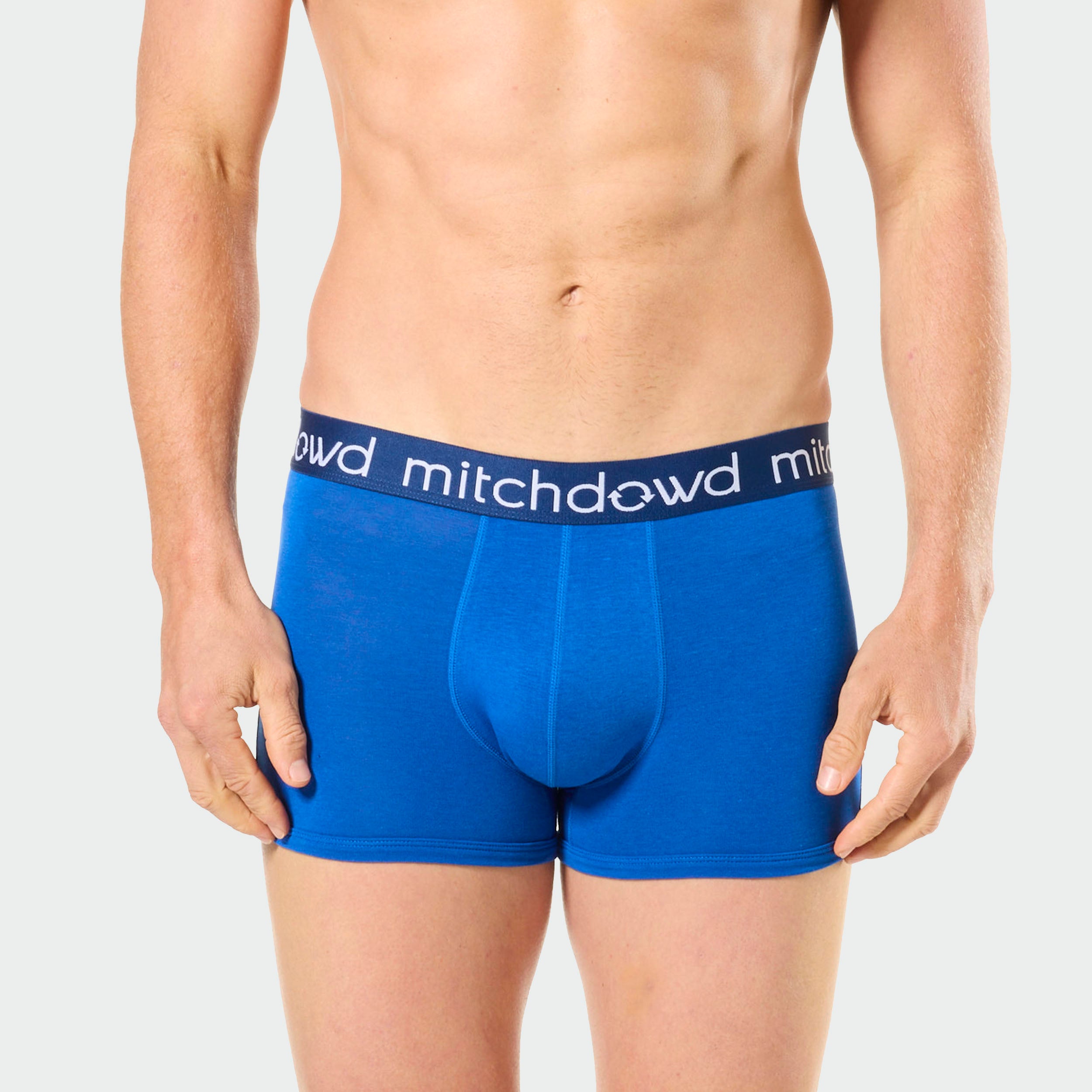 Mitchdowd Men's 3 Pack Bamboo Blue Trunks
