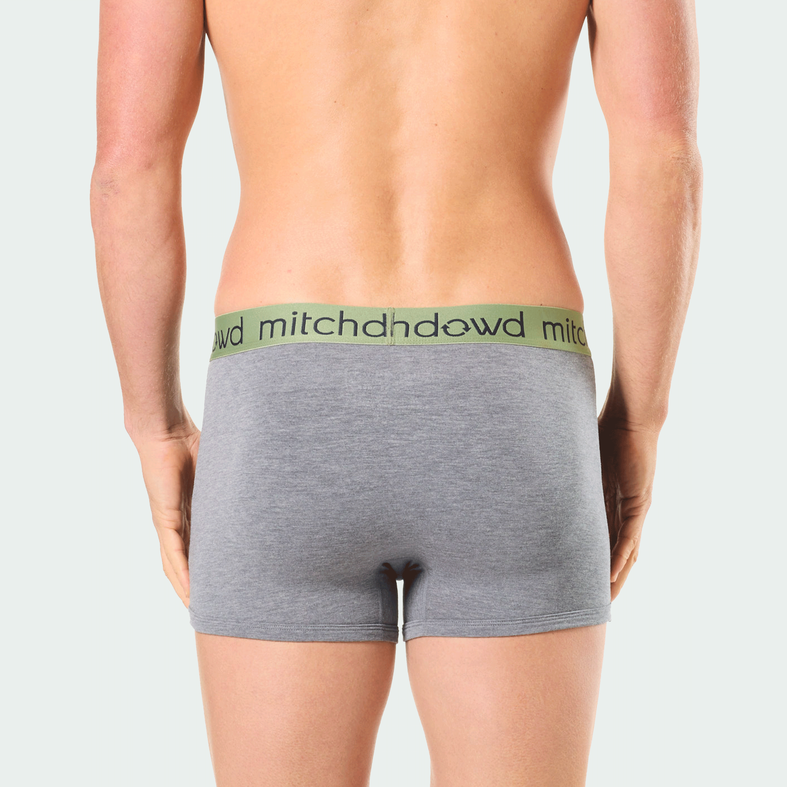 Mitch Dowd Men’s Two Pack Trunks in Grey and Surf Dog Print