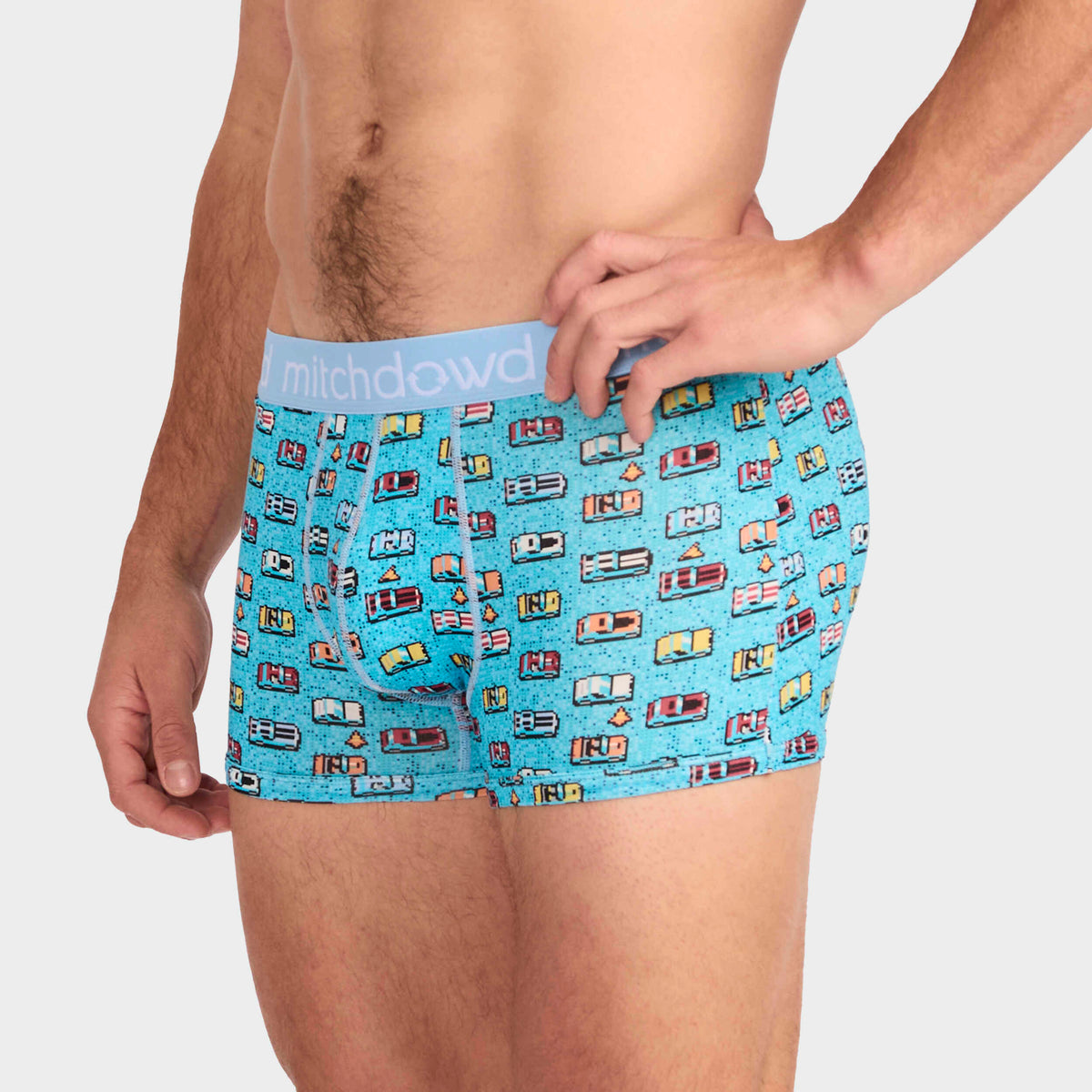 Mitchdowd Men's Pixel Zoomies Bamboo Trunk 2 Pack